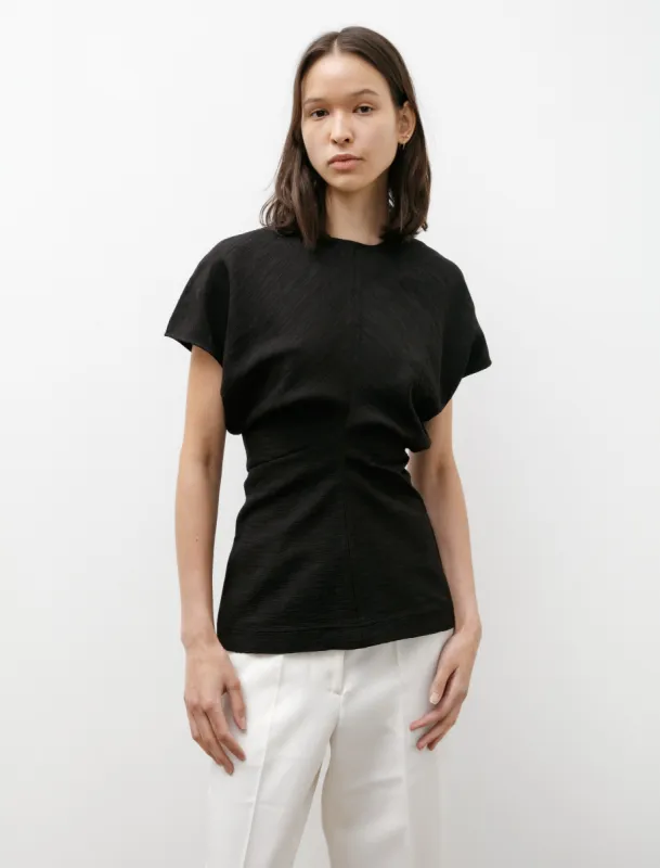 Slouch Waist Top Crinkled Viscose Black sold by SHOP NEIGHBOR