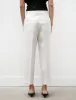 Straight Cropped Trousers Off White sold by SHOP NEIGHBOR