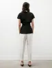 Straight Cropped Trousers Off White sold by SHOP NEIGHBOR