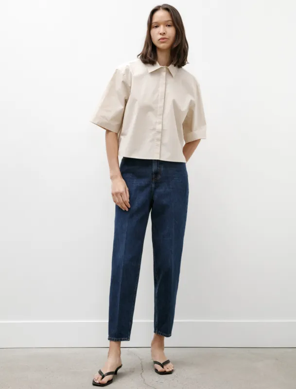 Tapered Leg Denim Dark Blue sold by SHOP NEIGHBOR