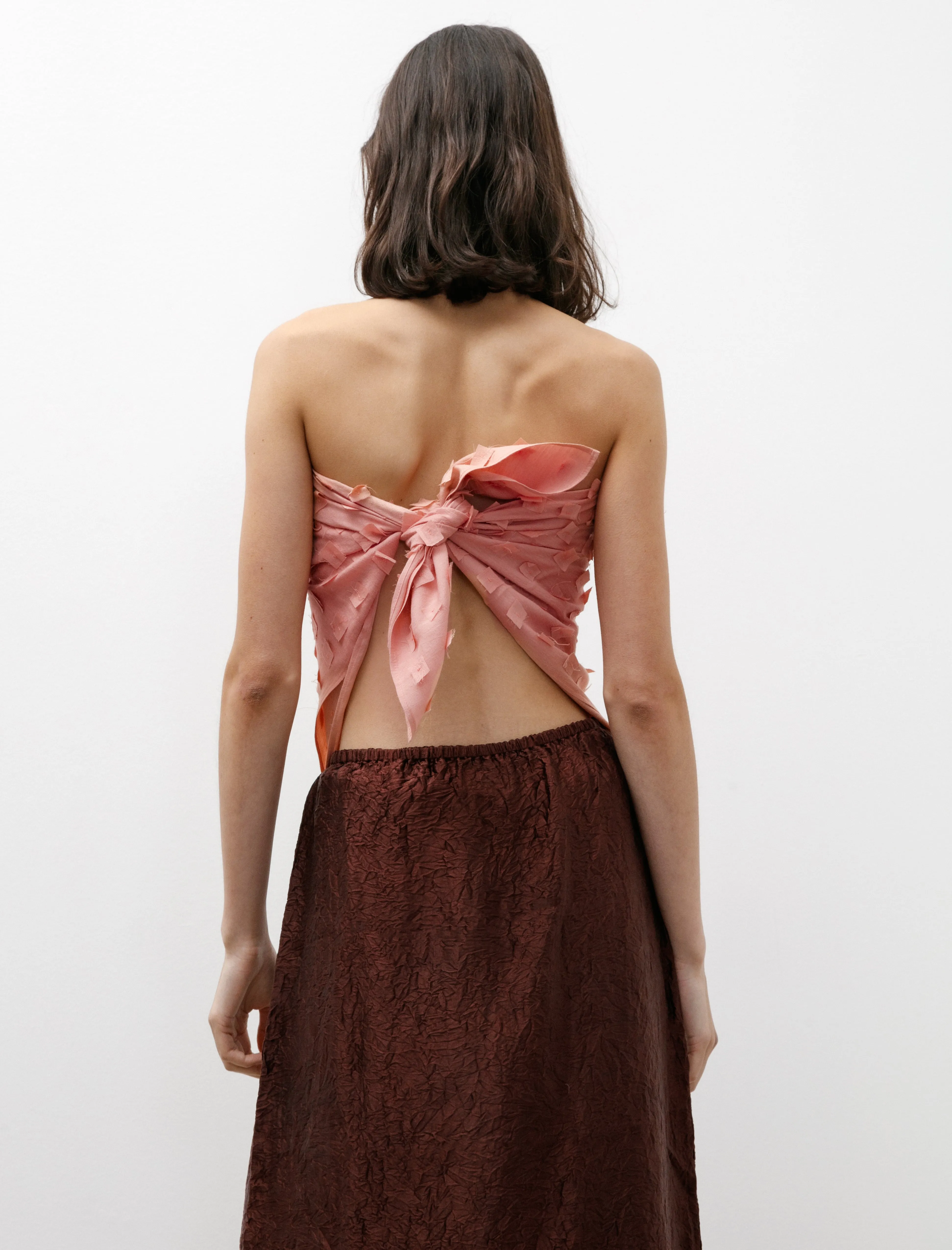 Muga Silk Off-Cuts Scarf Blush sold by SHOP NEIGHBOR product image thumbnail 4