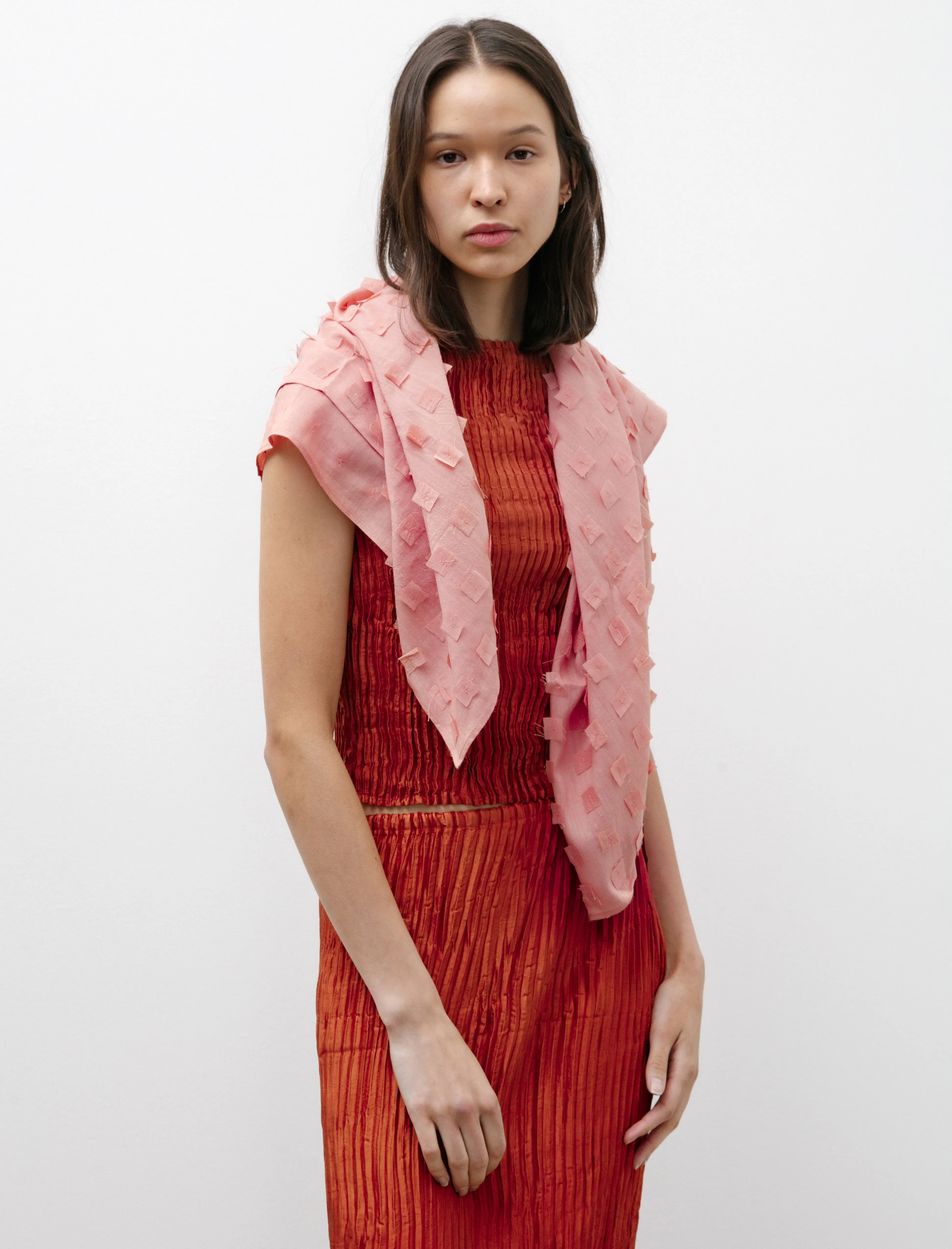Muga Silk Off-Cuts Scarf Blush sold by SHOP NEIGHBOR product image thumbnail 2
