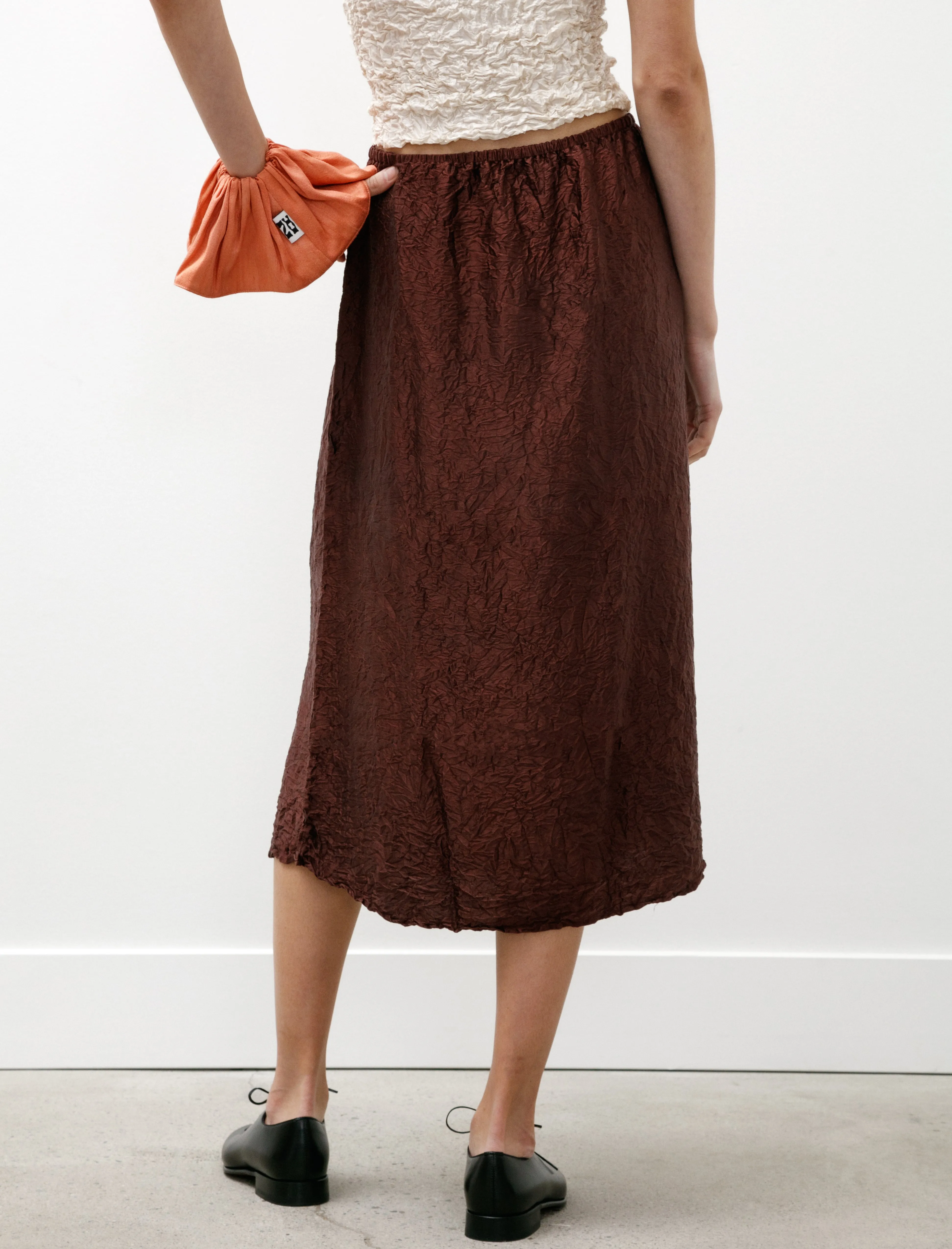 Crumpled Silk Skirt Plum sold by SHOP NEIGHBOR product image thumbnail 4