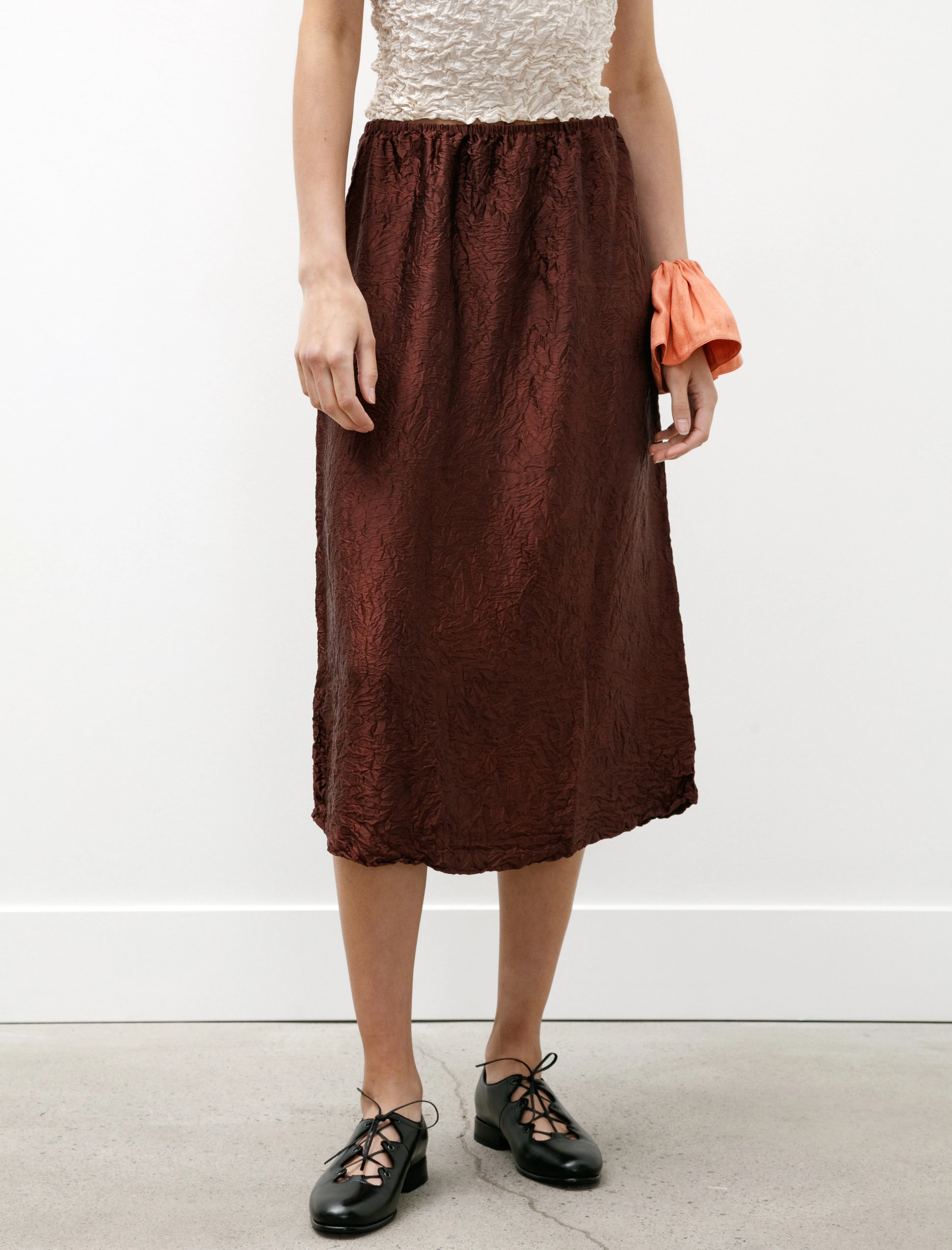 Crumpled Silk Skirt Plum sold by SHOP NEIGHBOR product image thumbnail 2