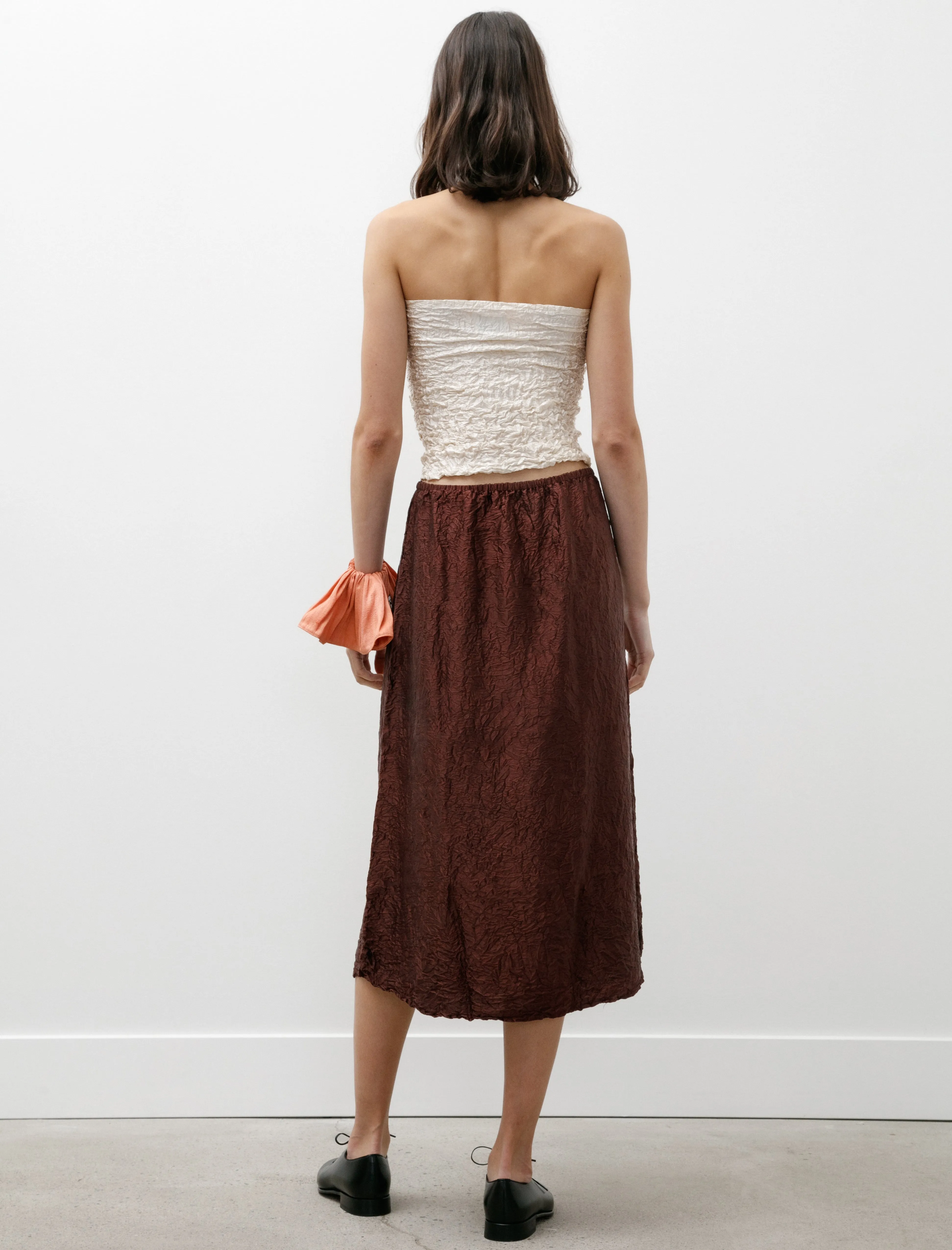 Crumpled Silk Skirt Plum sold by SHOP NEIGHBOR product image thumbnail 3