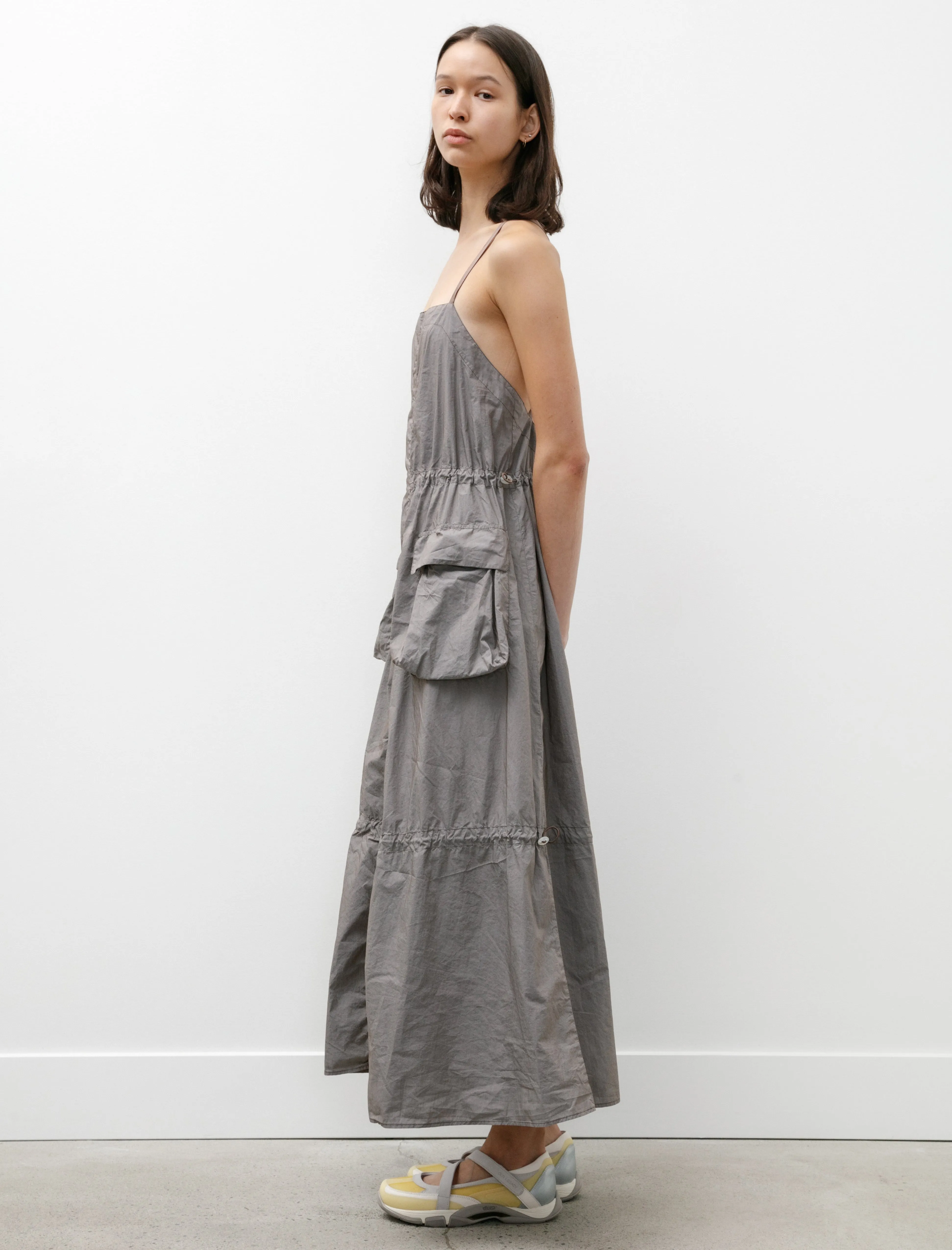 Parachute Dress Stone Khaki Poplin sold by SHOP NEIGHBOR product image thumbnail 4