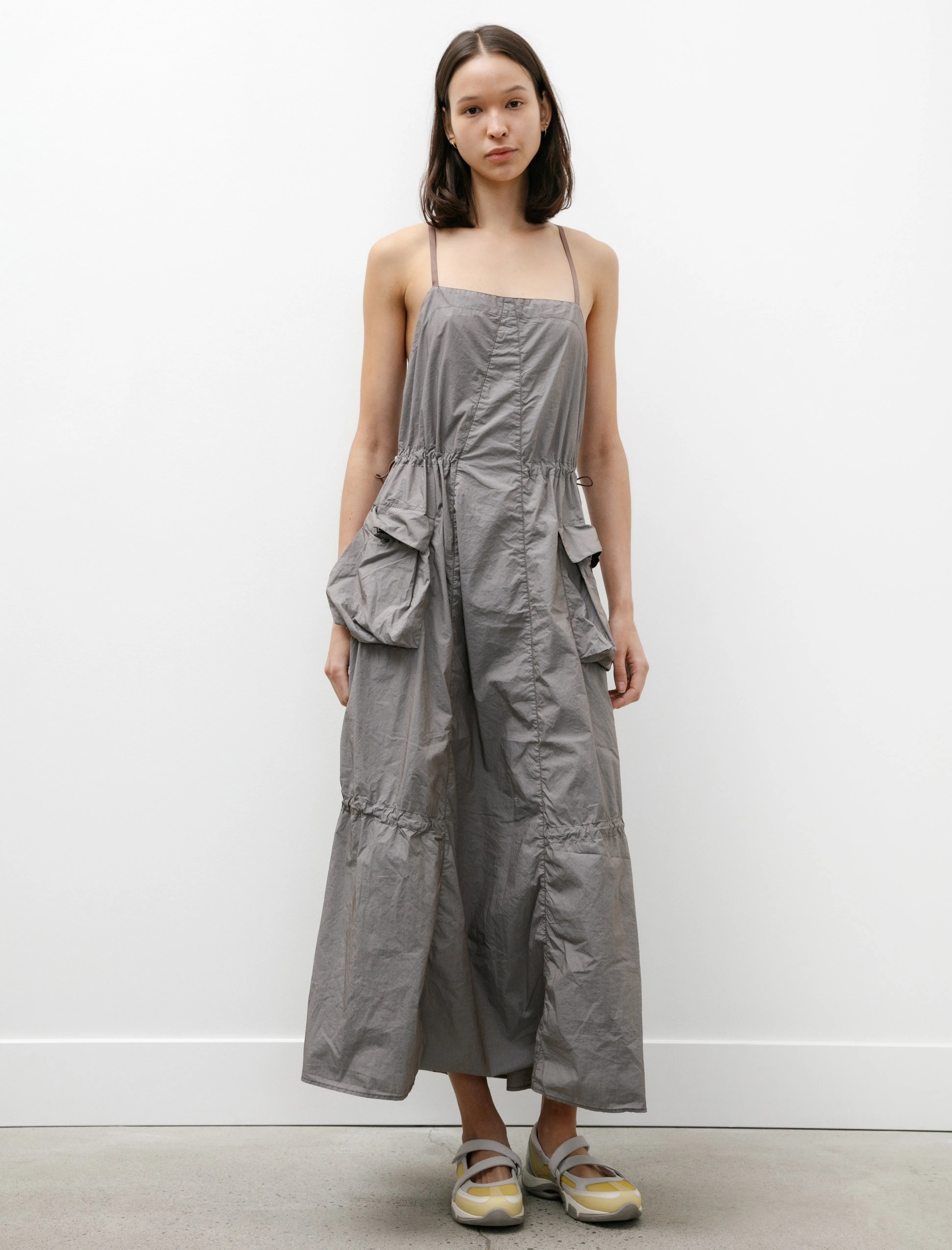 Parachute Dress Stone Khaki Poplin sold by SHOP NEIGHBOR