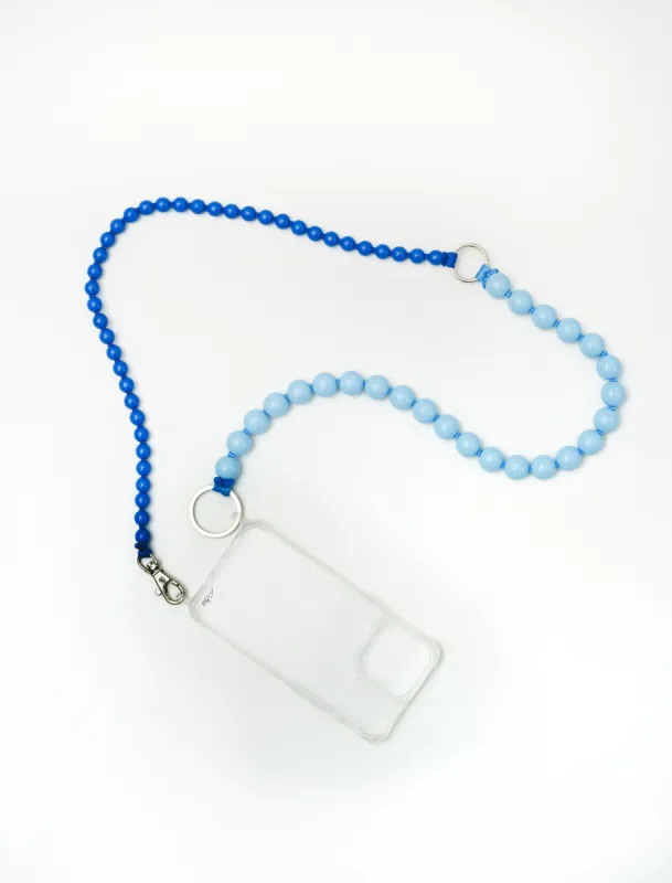 Handykette Phone Double Chain Long Pastel Blue/Blue sold by SHOP NEIGHBOR