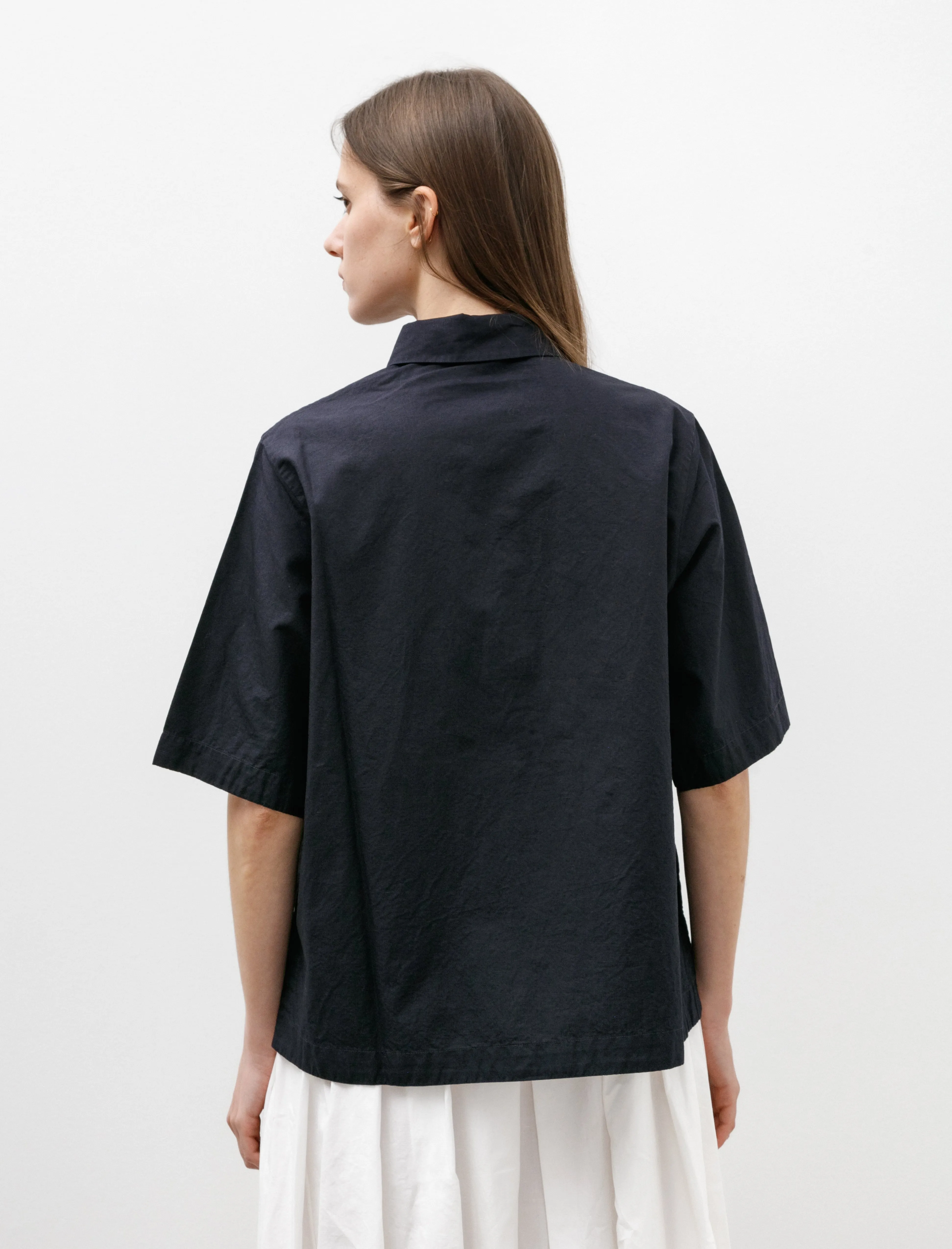 Atolless Shirt Lin Cot Navy sold by SHOP NEIGHBOR product image thumbnail 4