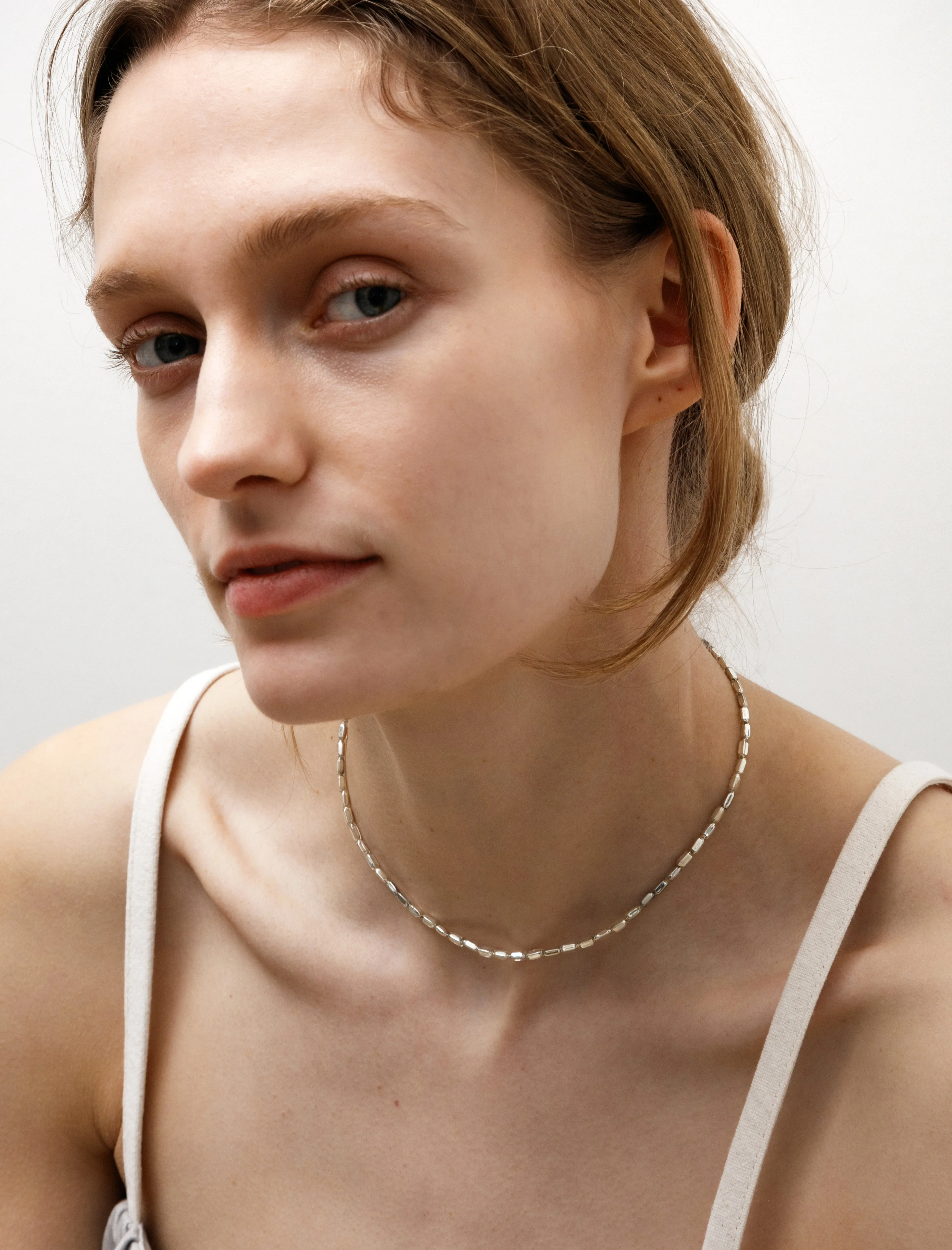 Small Hollow Chain Necklace Silver sold by SHOP NEIGHBOR product image thumbnail 2