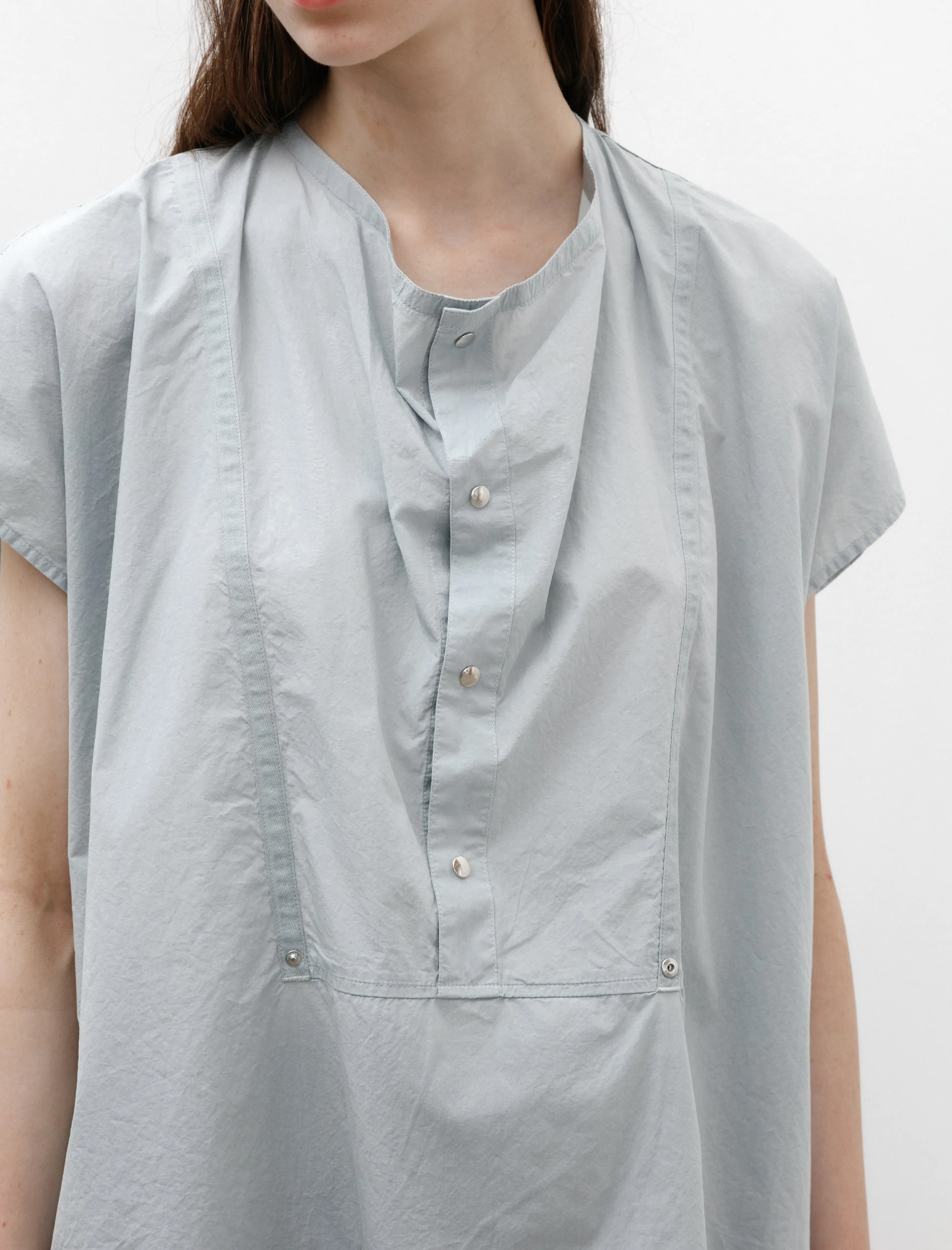 Cap Sleeve Top with Snaps Cloud Grey sold by SHOP NEIGHBOR product image thumbnail 4