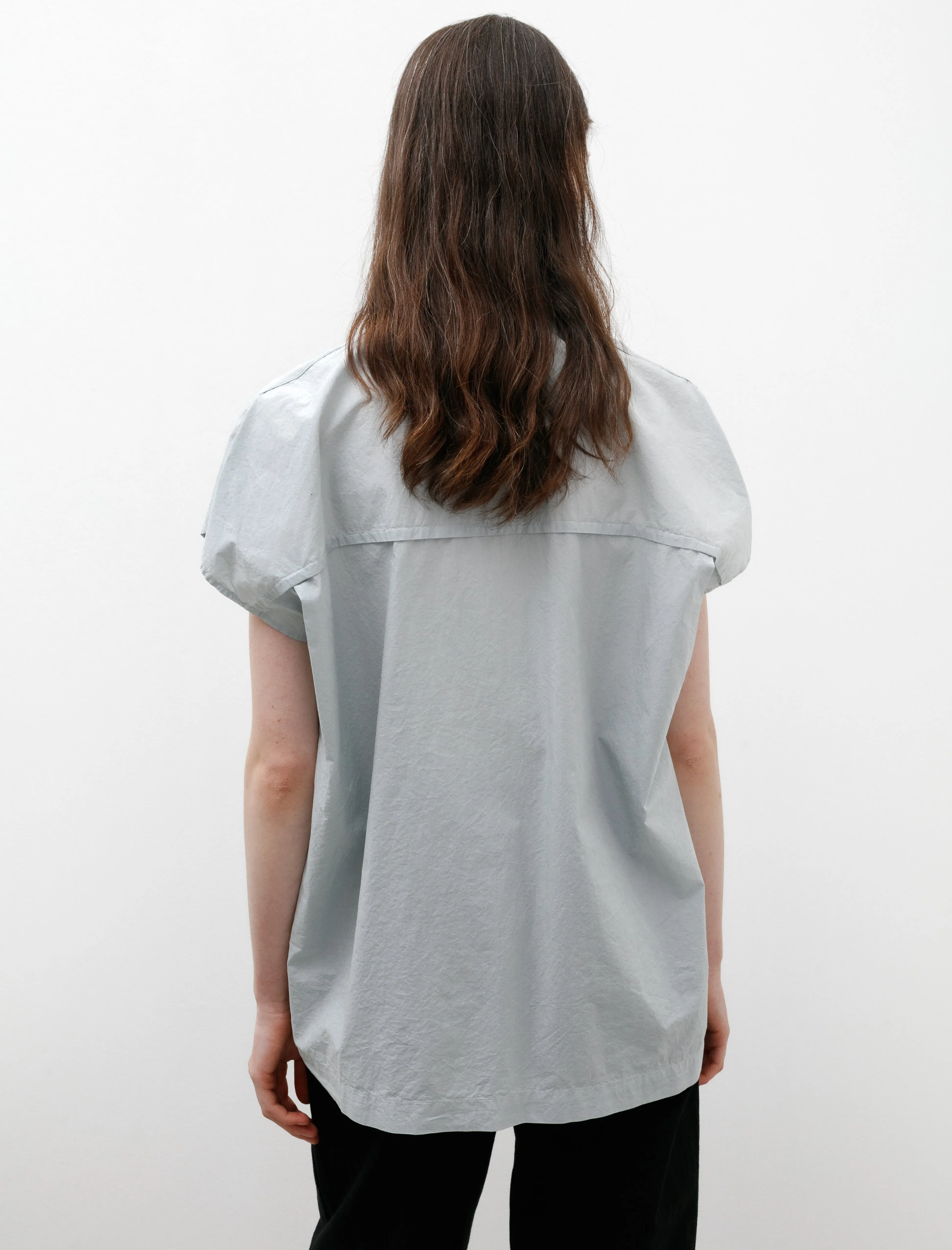 Cap Sleeve Top with Snaps Cloud Grey sold by SHOP NEIGHBOR product image thumbnail 5