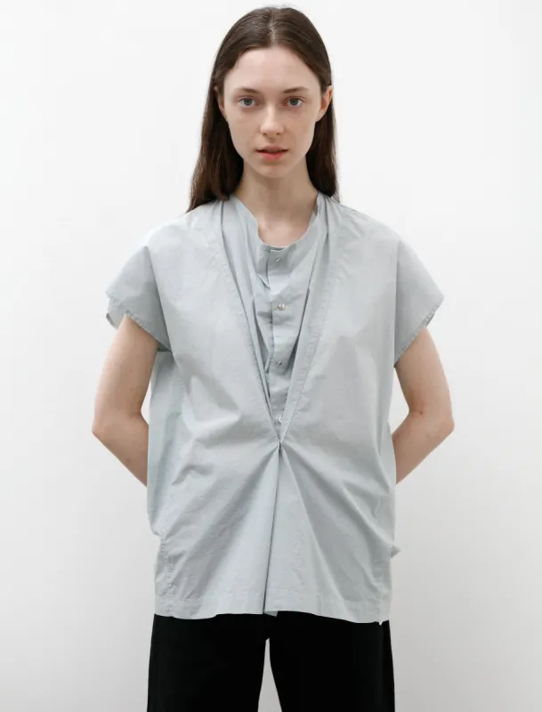 Cap Sleeve Top with Snaps Cloud Grey sold by SHOP NEIGHBOR