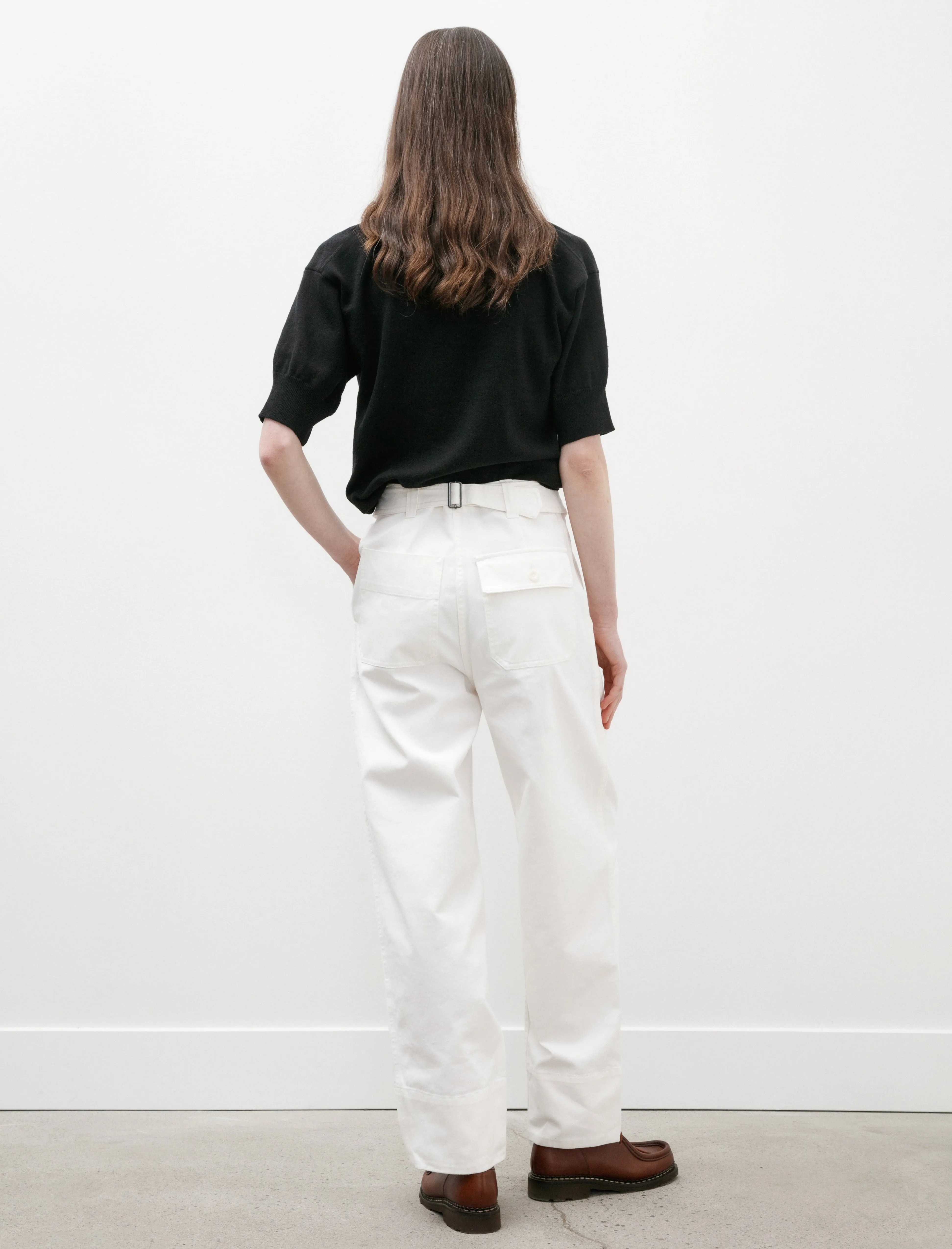 MHL Cinch Back Trousers Soft Twill Off White sold by SHOP NEIGHBOR product image thumbnail 4
