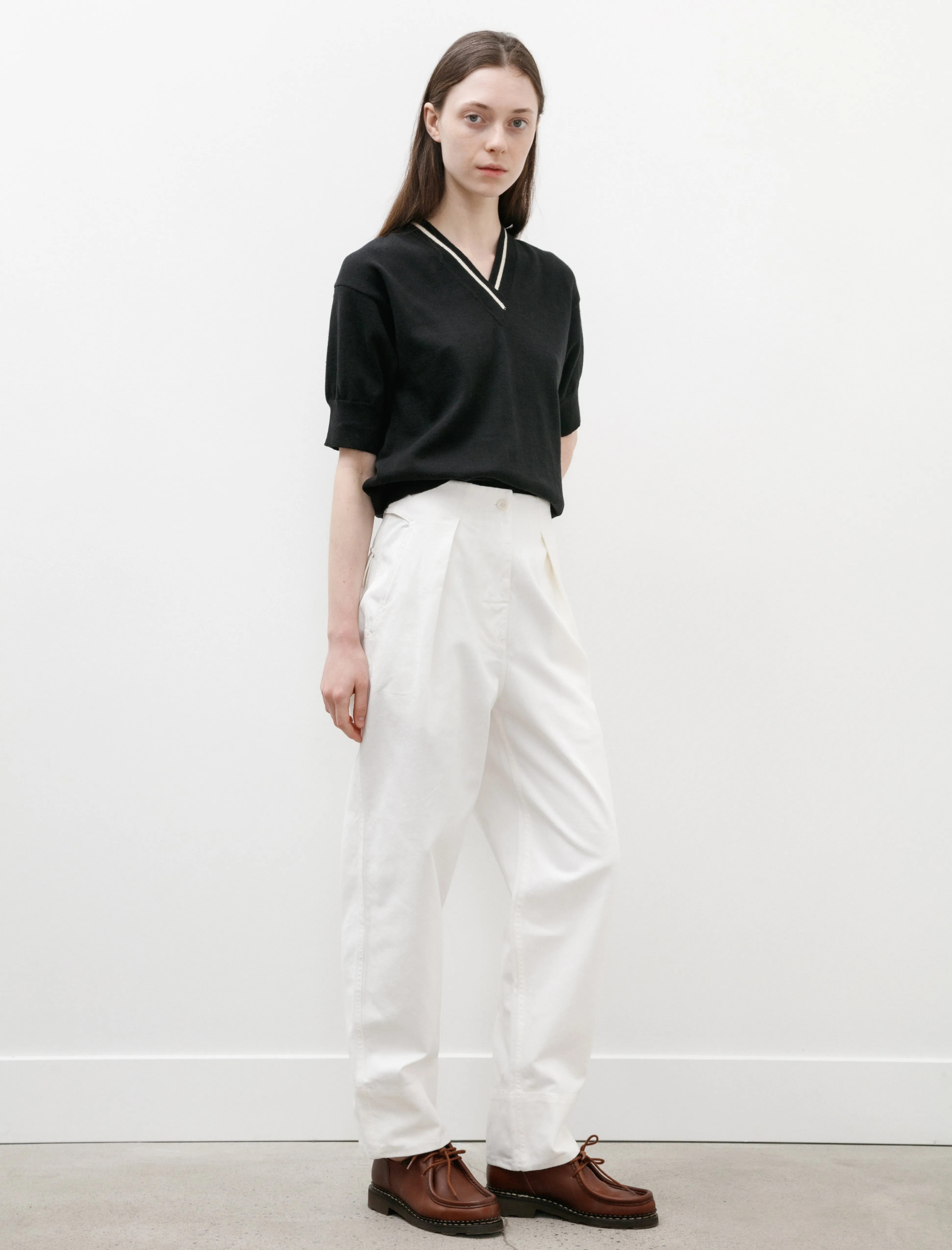 MHL Cinch Back Trousers Soft Twill Off White sold by SHOP NEIGHBOR product image thumbnail 2