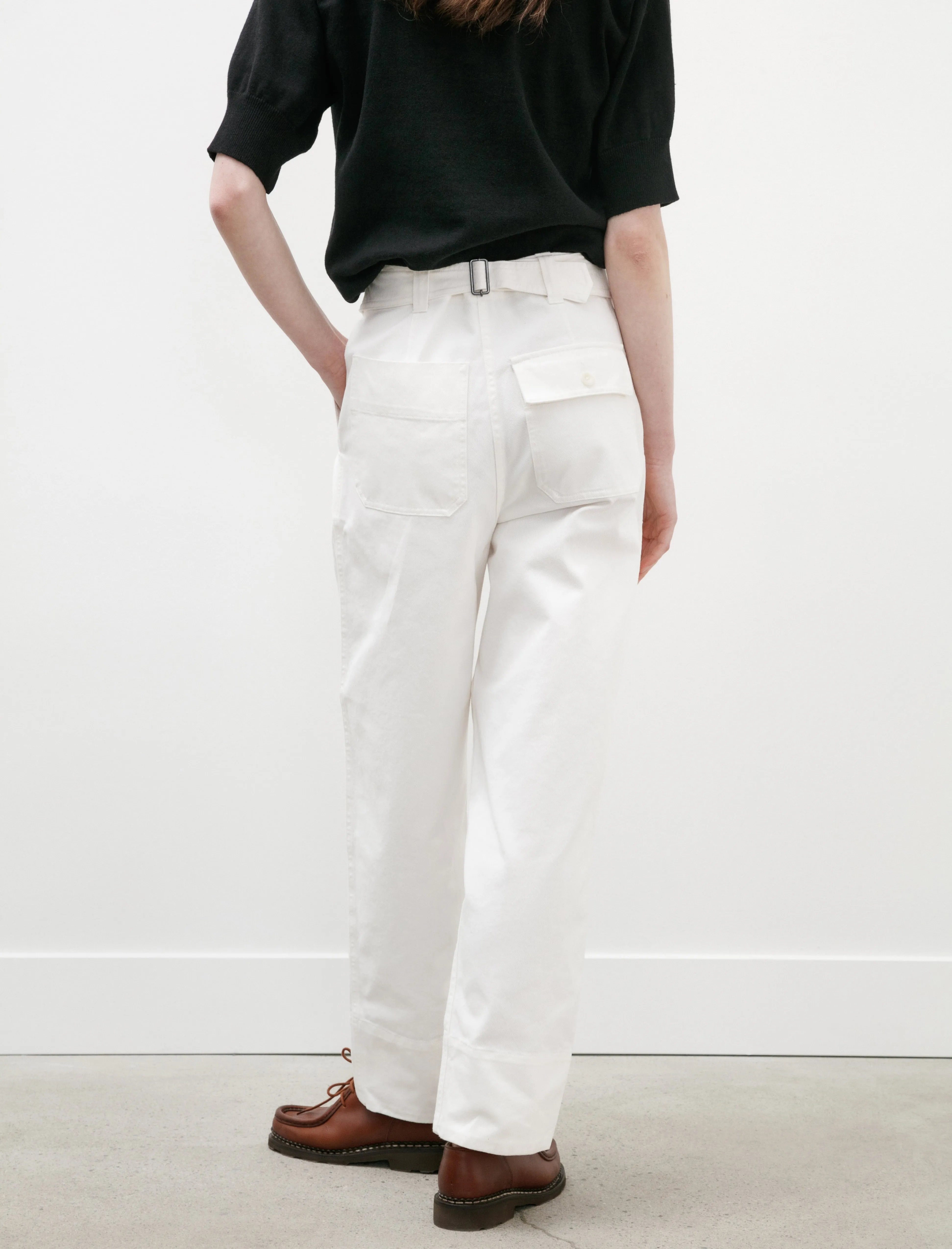 MHL Cinch Back Trousers Soft Twill Off White sold by SHOP NEIGHBOR product image thumbnail 5