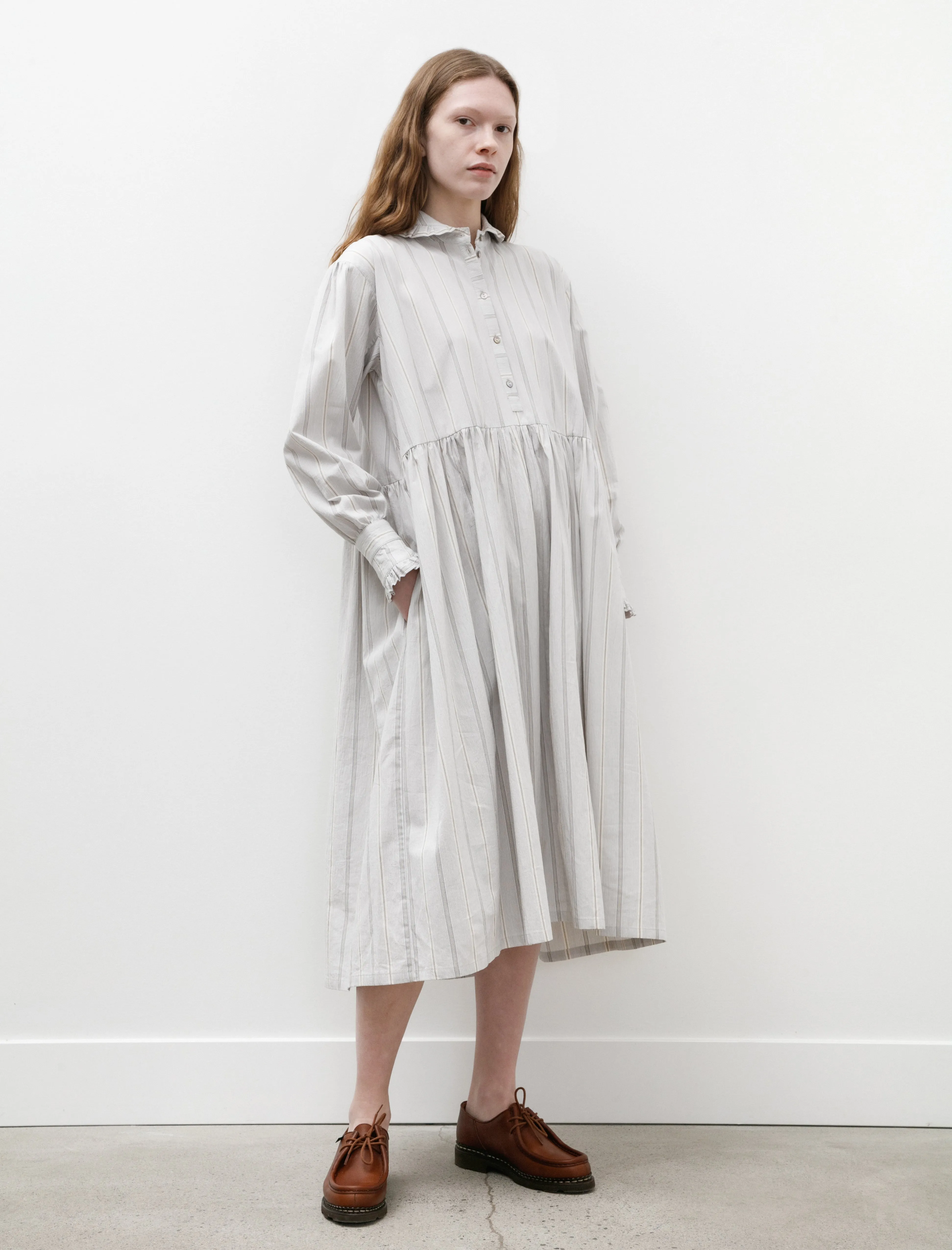 Lydbrook Dress Blue/Brown/White sold by SHOP NEIGHBOR