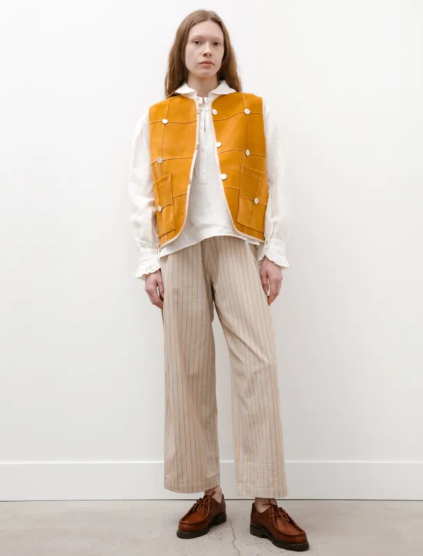 Pearl Leather Ella Vest Mustard sold by SHOP NEIGHBOR