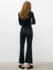 Rib Tight Flare Pants Navy sold by SHOP NEIGHBOR