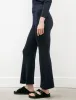 Rib Tight Flare Pants Navy sold by SHOP NEIGHBOR