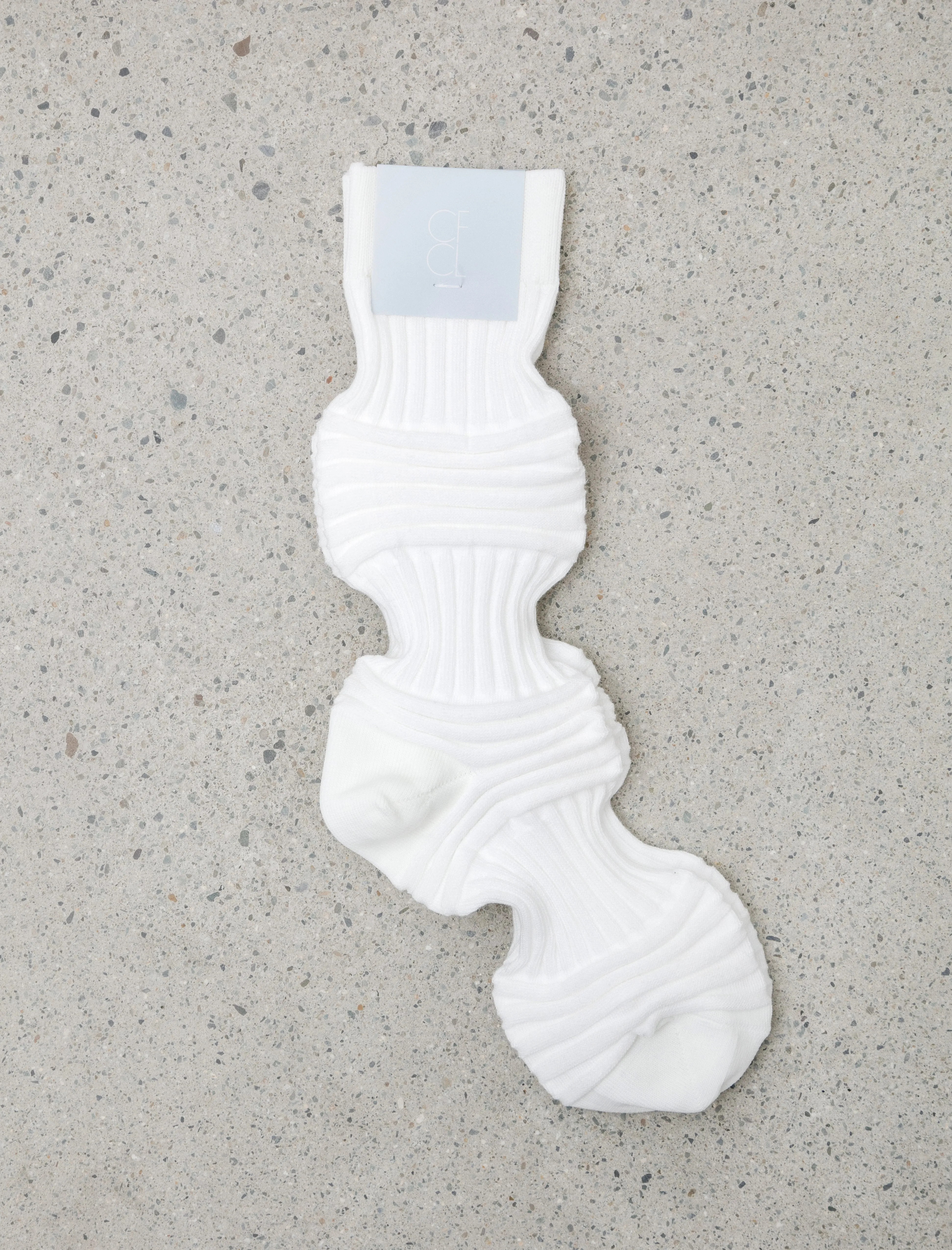 Garter Rib Socks White sold by SHOP NEIGHBOR
