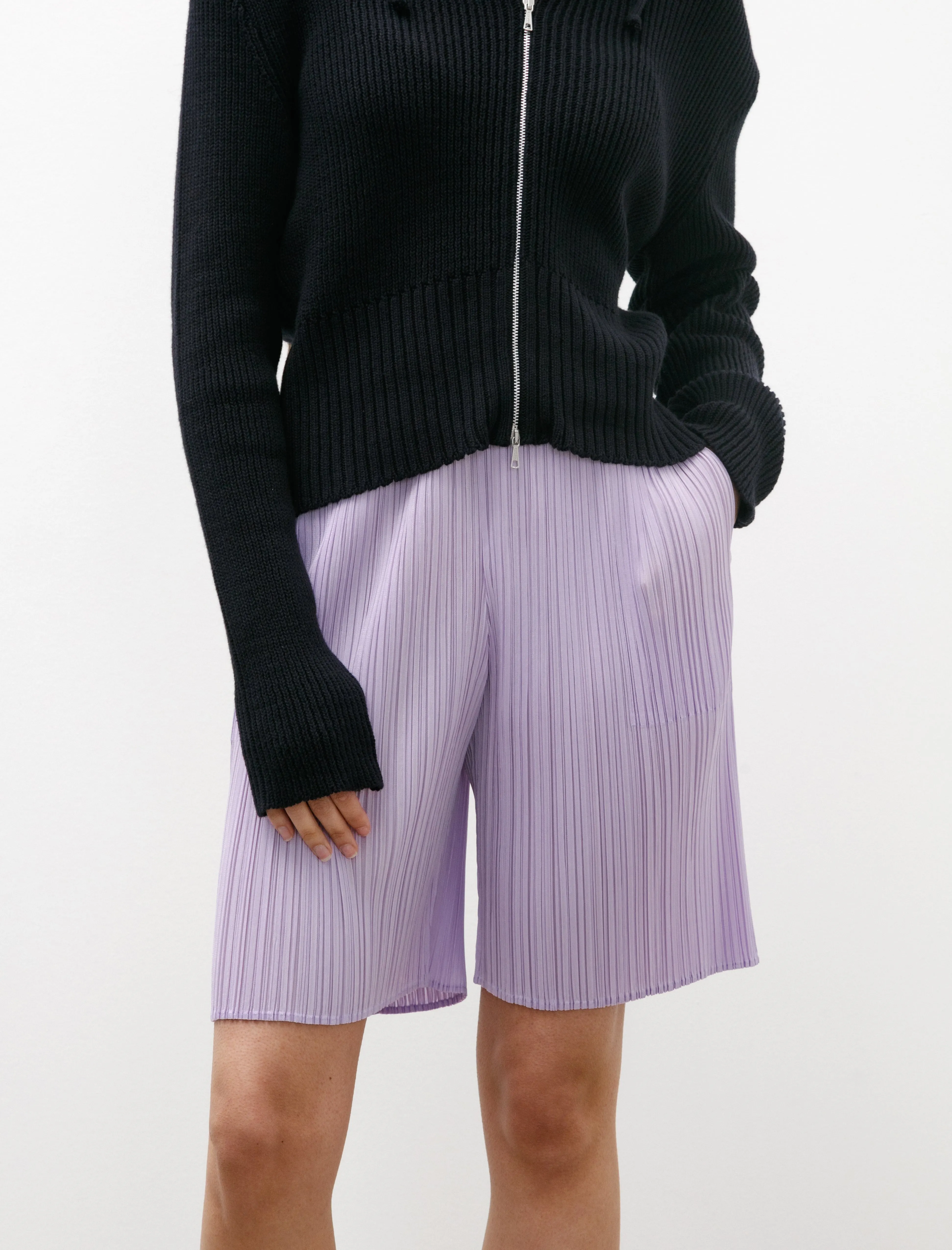 Monthly Colours Pleats Shorts Purple Onion sold by SHOP NEIGHBOR product image thumbnail 2
