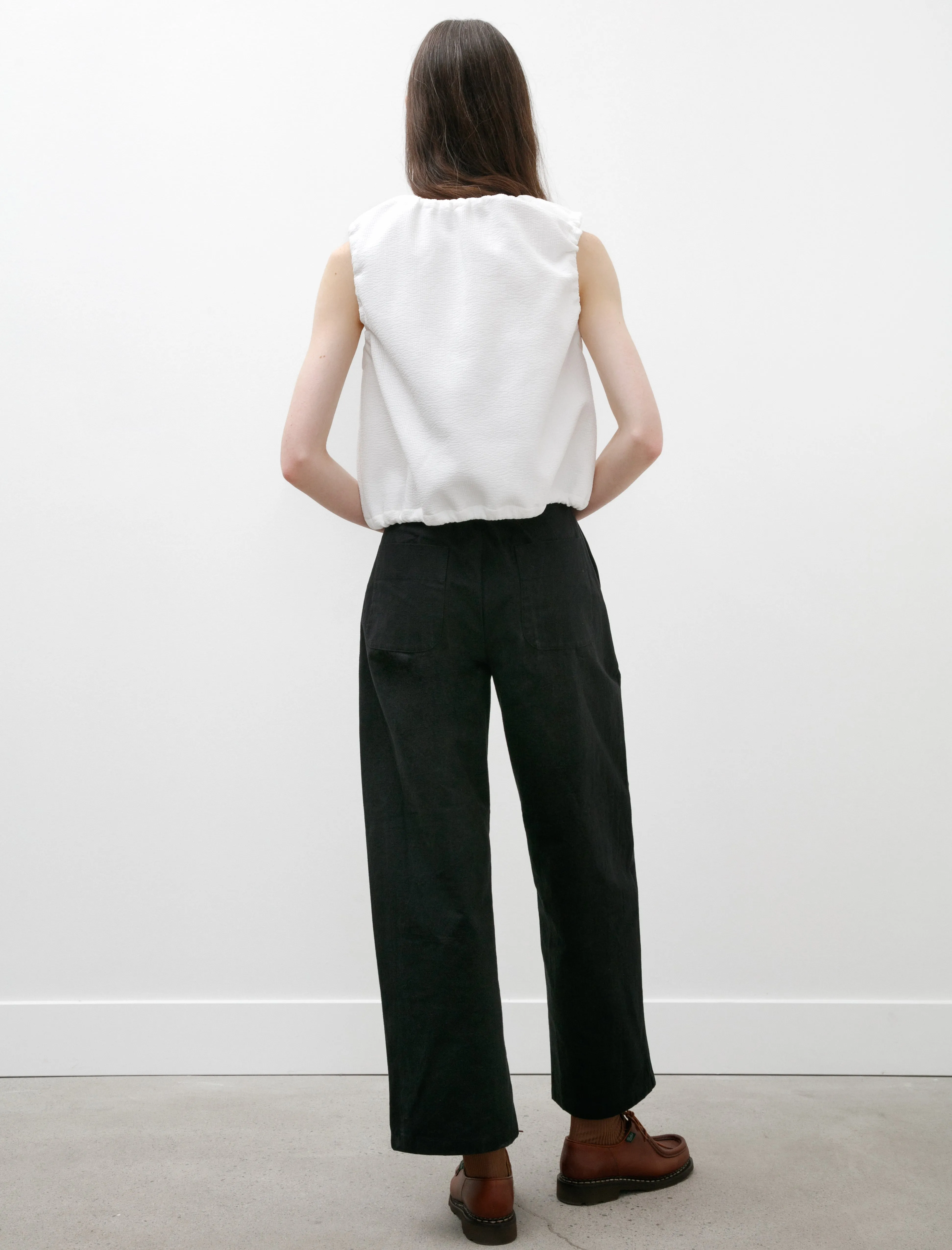 W-R0P4 High Waist Pants Black Wax sold by SHOP NEIGHBOR product image thumbnail 3