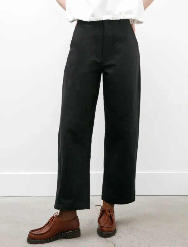 W-R0P4 High Waist Pants Black Wax made by SHOP NEIGHBOR
