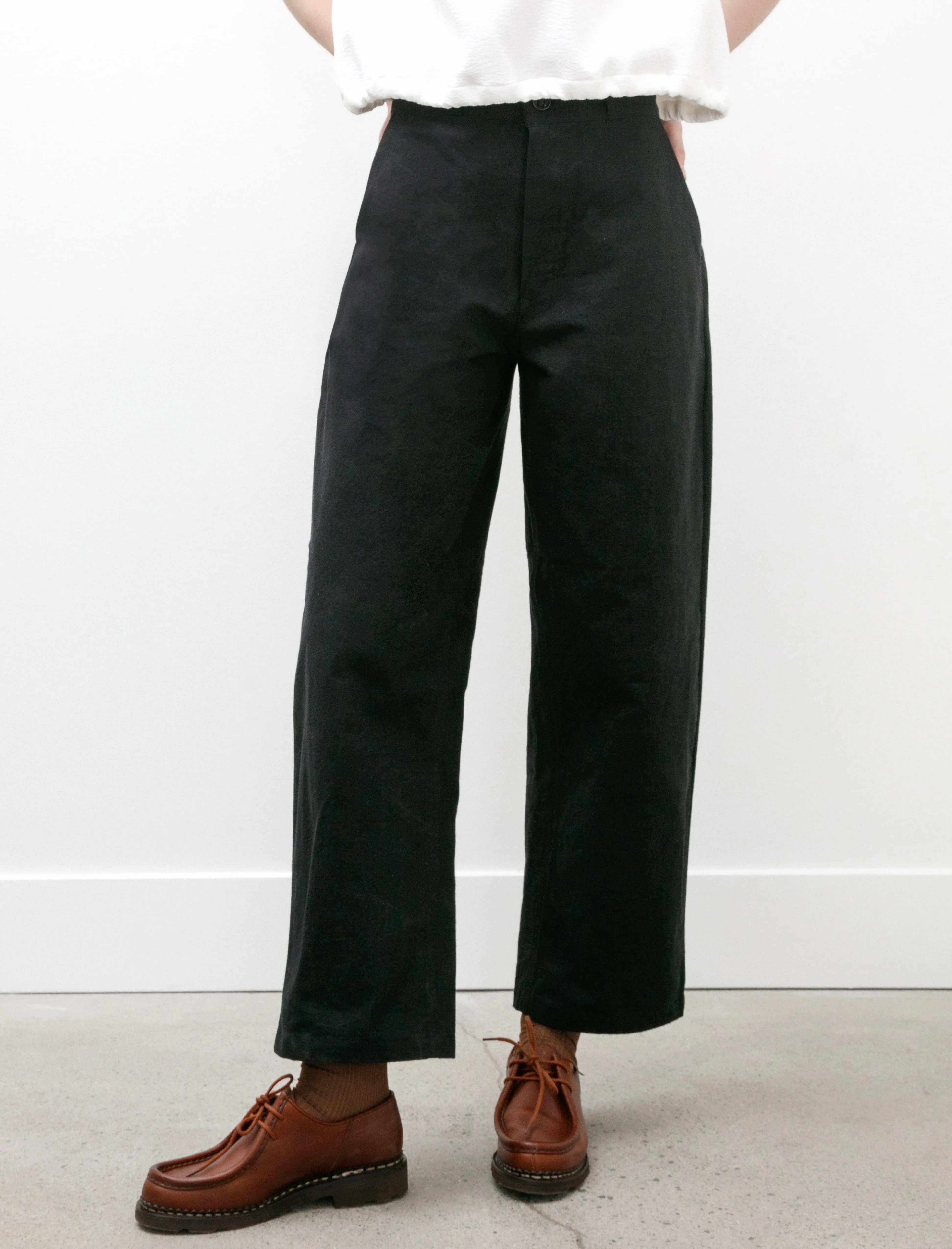 W-R0P4 High Waist Pants Black Wax sold by SHOP NEIGHBOR