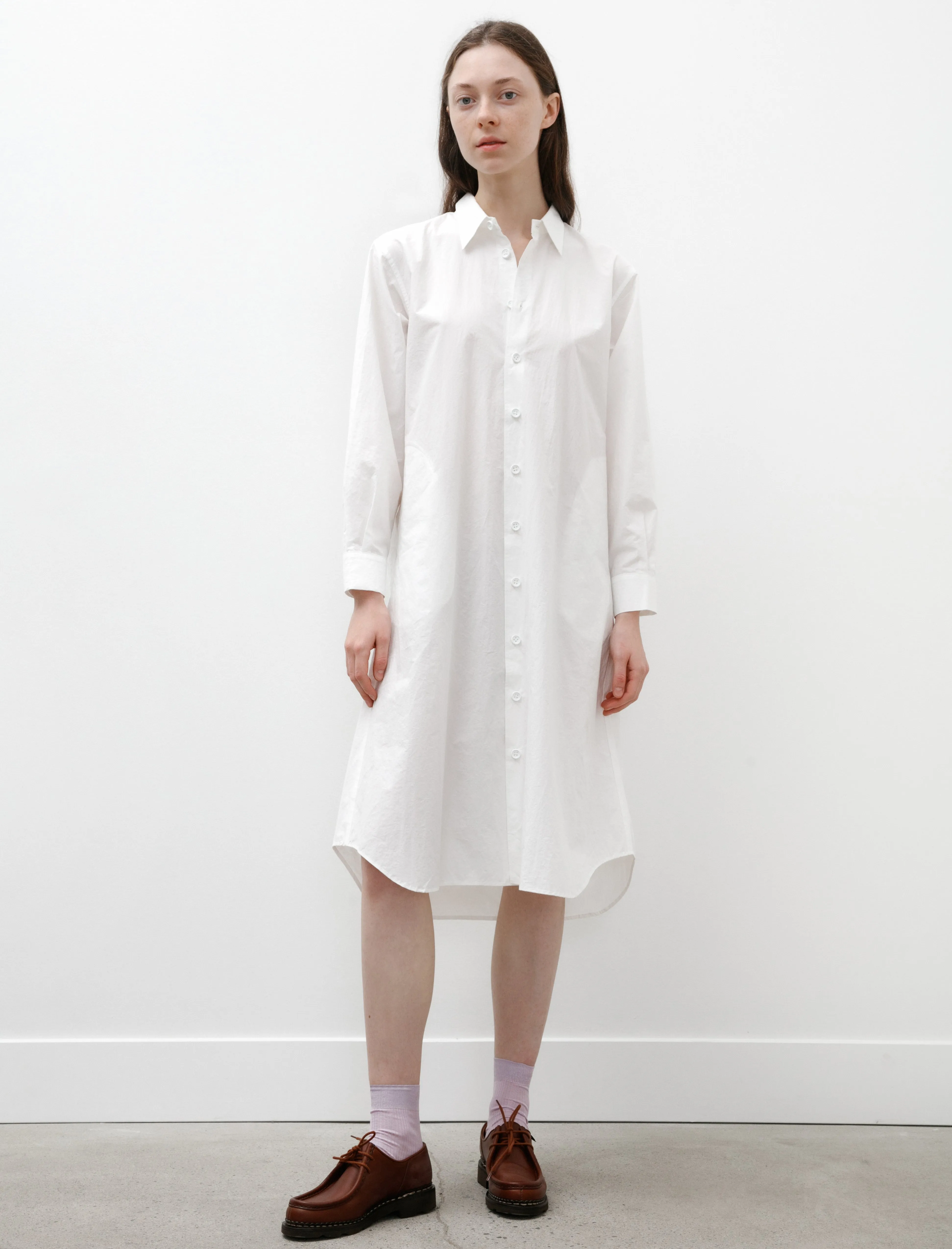 W-R16A1 Shirt Dress White Summer sold by SHOP NEIGHBOR product image thumbnail 3