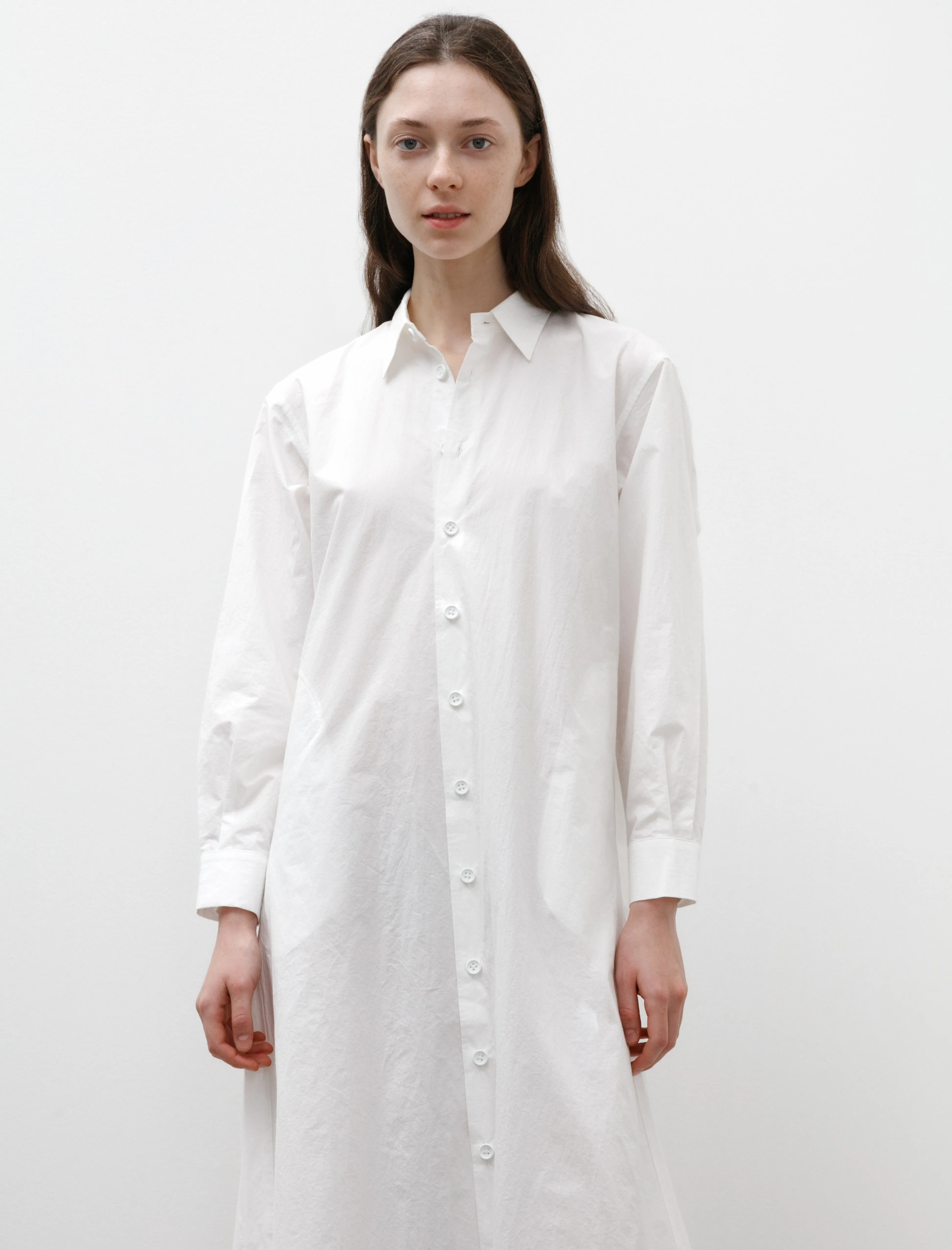 W-R16A1 Shirt Dress White Summer sold by SHOP NEIGHBOR product image thumbnail 2