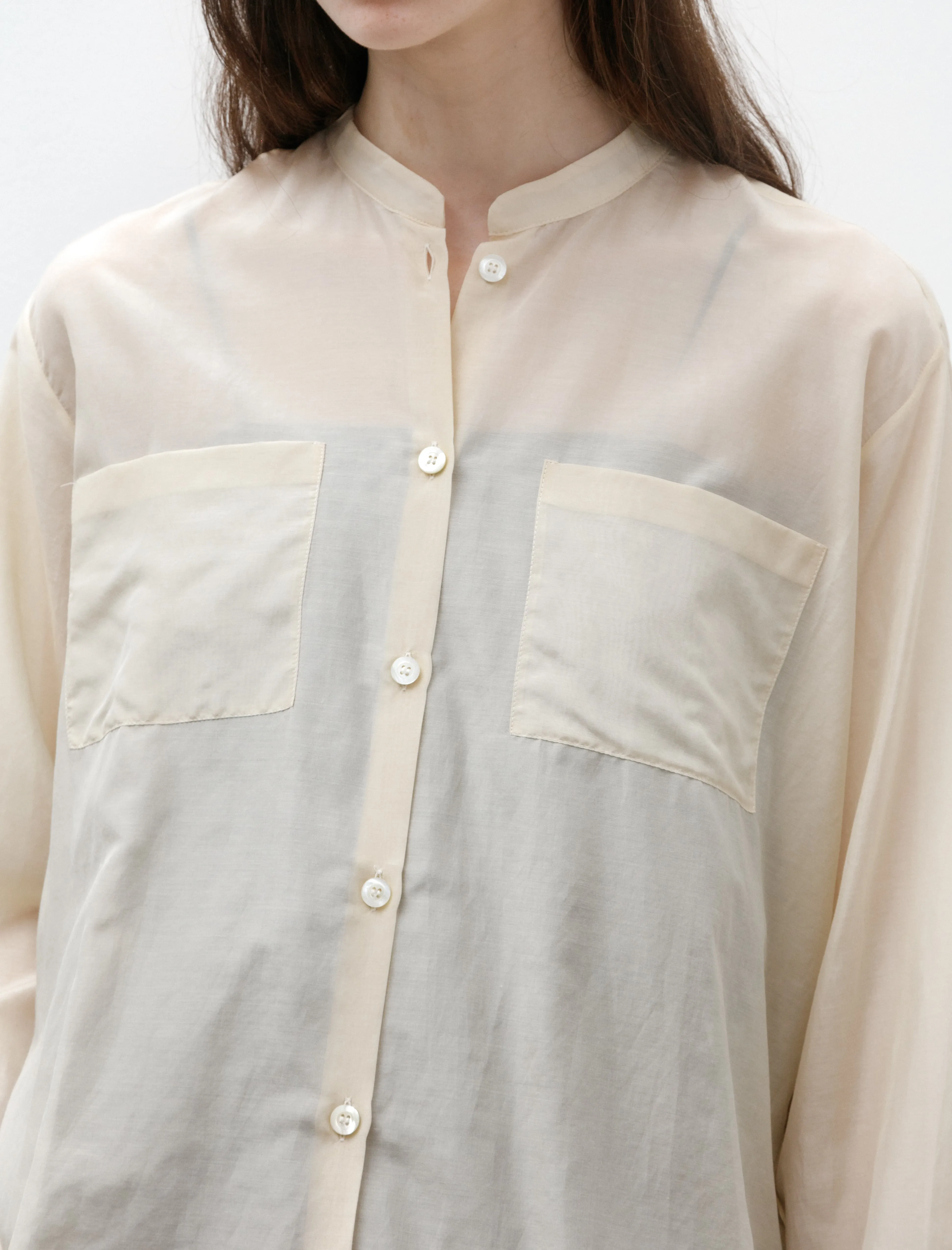Oversize Shirt Voile Ivory sold by SHOP NEIGHBOR product image thumbnail 3