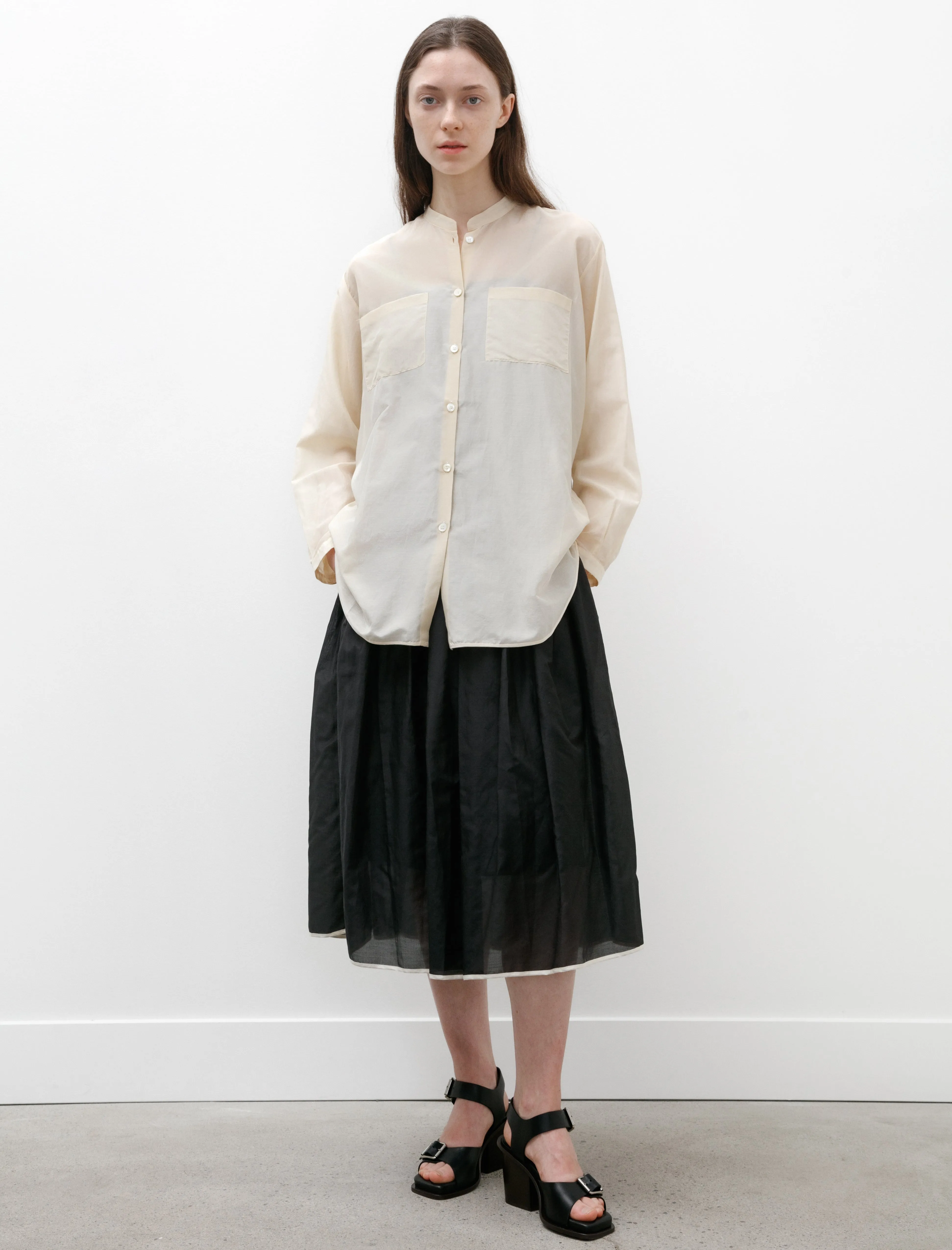 Oversize Shirt Voile Ivory sold by SHOP NEIGHBOR