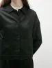 Boxy Jacket Satin Black sold by SHOP NEIGHBOR