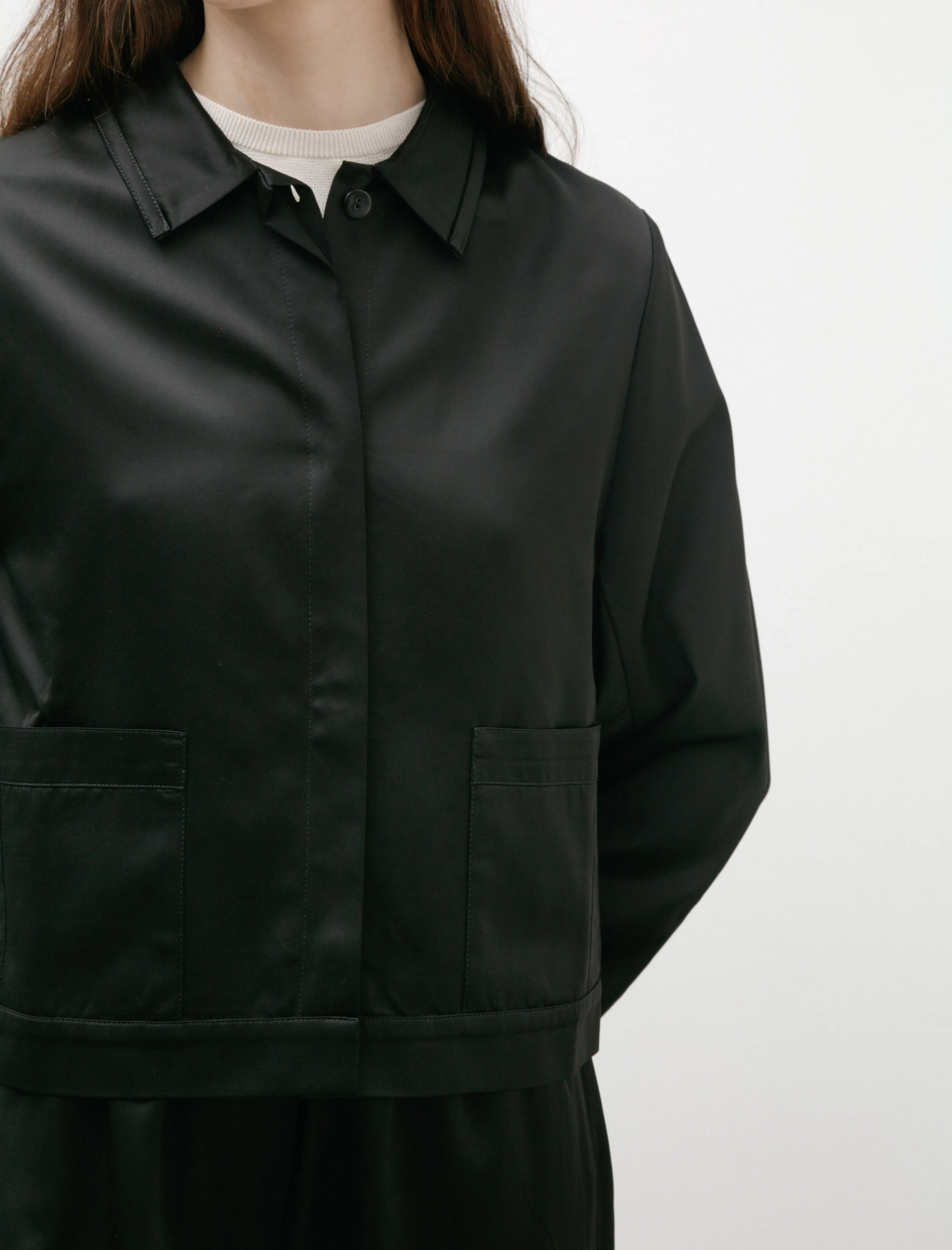 Boxy Jacket Satin Black sold by SHOP NEIGHBOR product image thumbnail 5