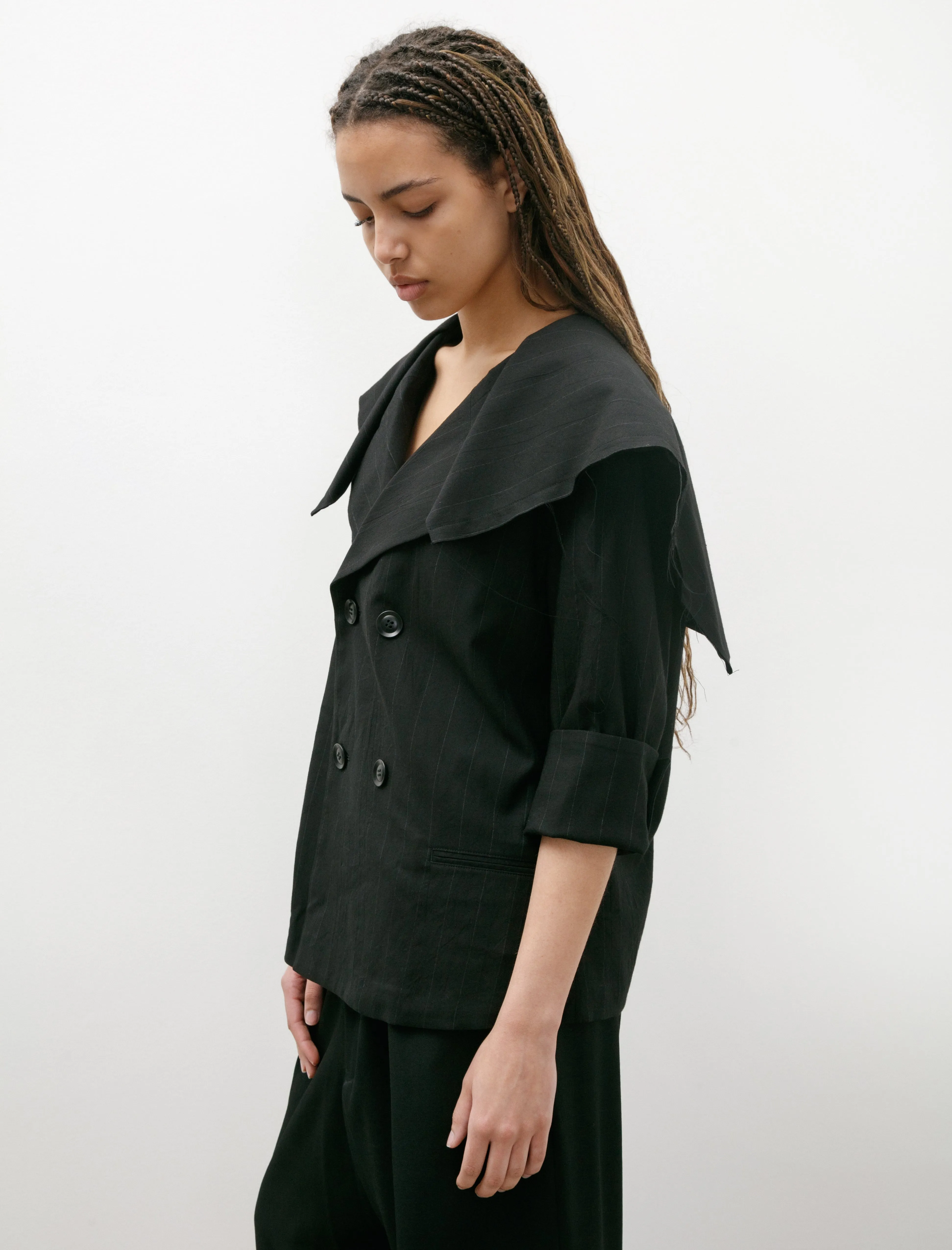 Sailor Collar Jacket Black sold by SHOP NEIGHBOR product image thumbnail 5