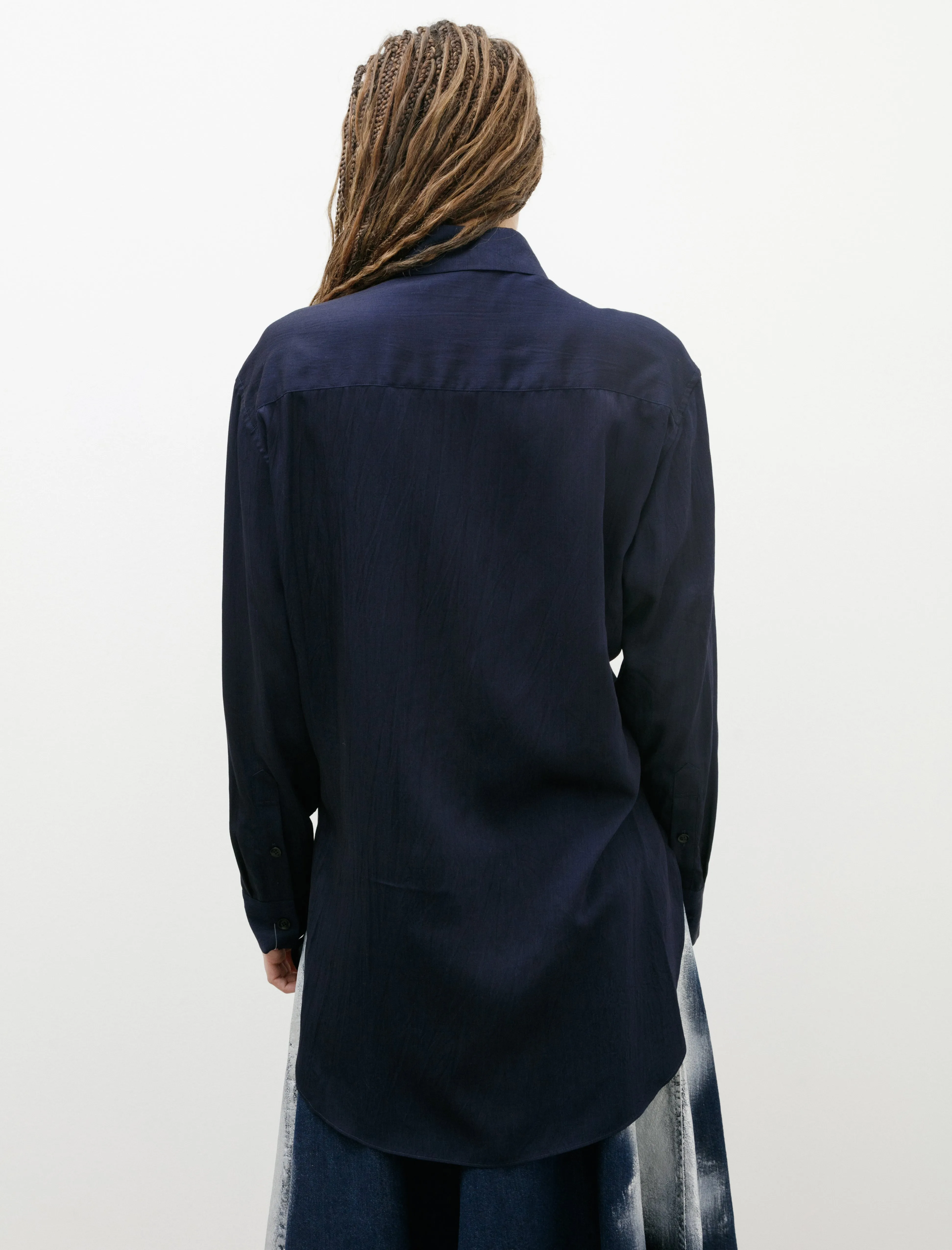 Keyhole Work Shirt Indigo sold by SHOP NEIGHBOR product image thumbnail 5