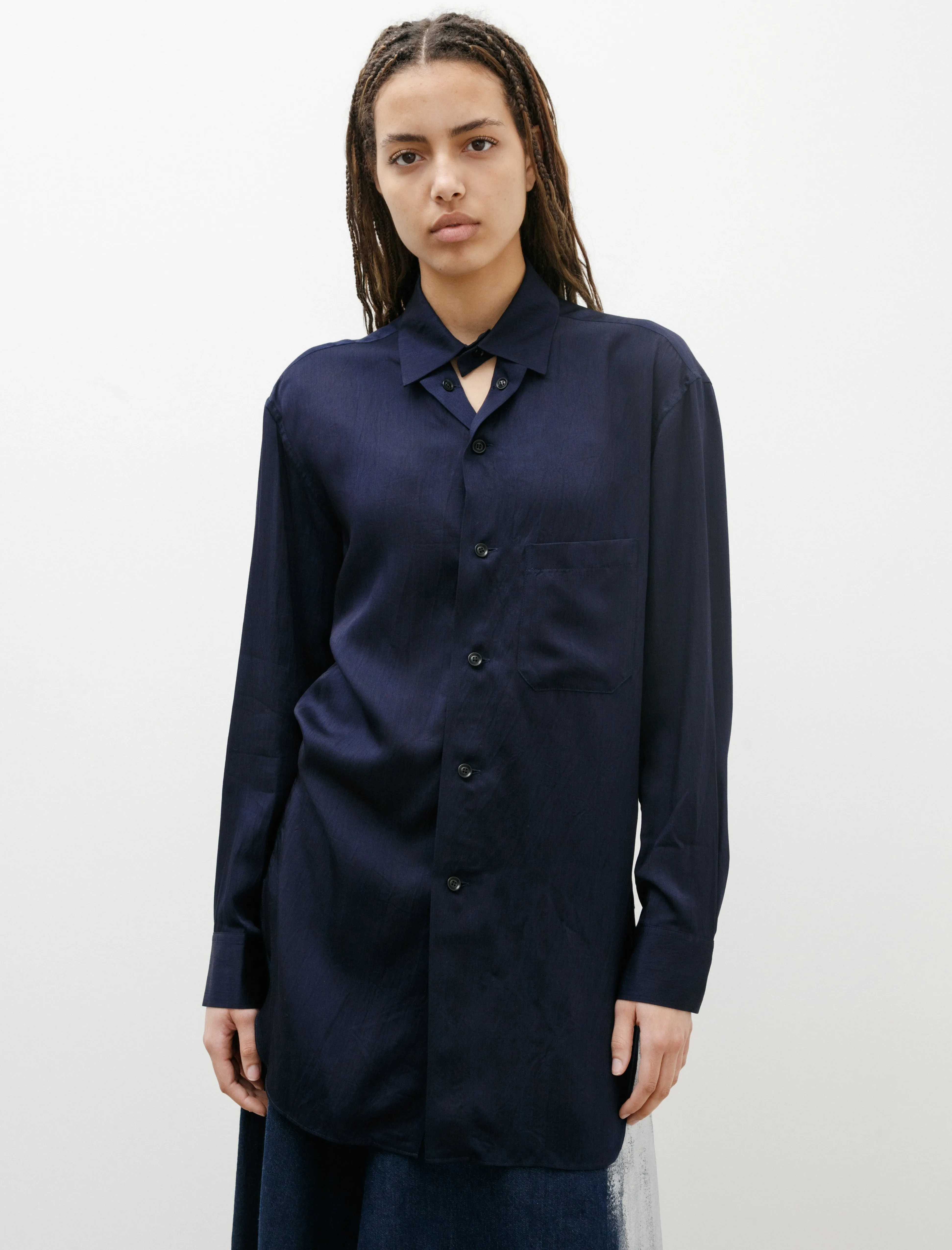 Keyhole Work Shirt Indigo sold by SHOP NEIGHBOR product image thumbnail 2