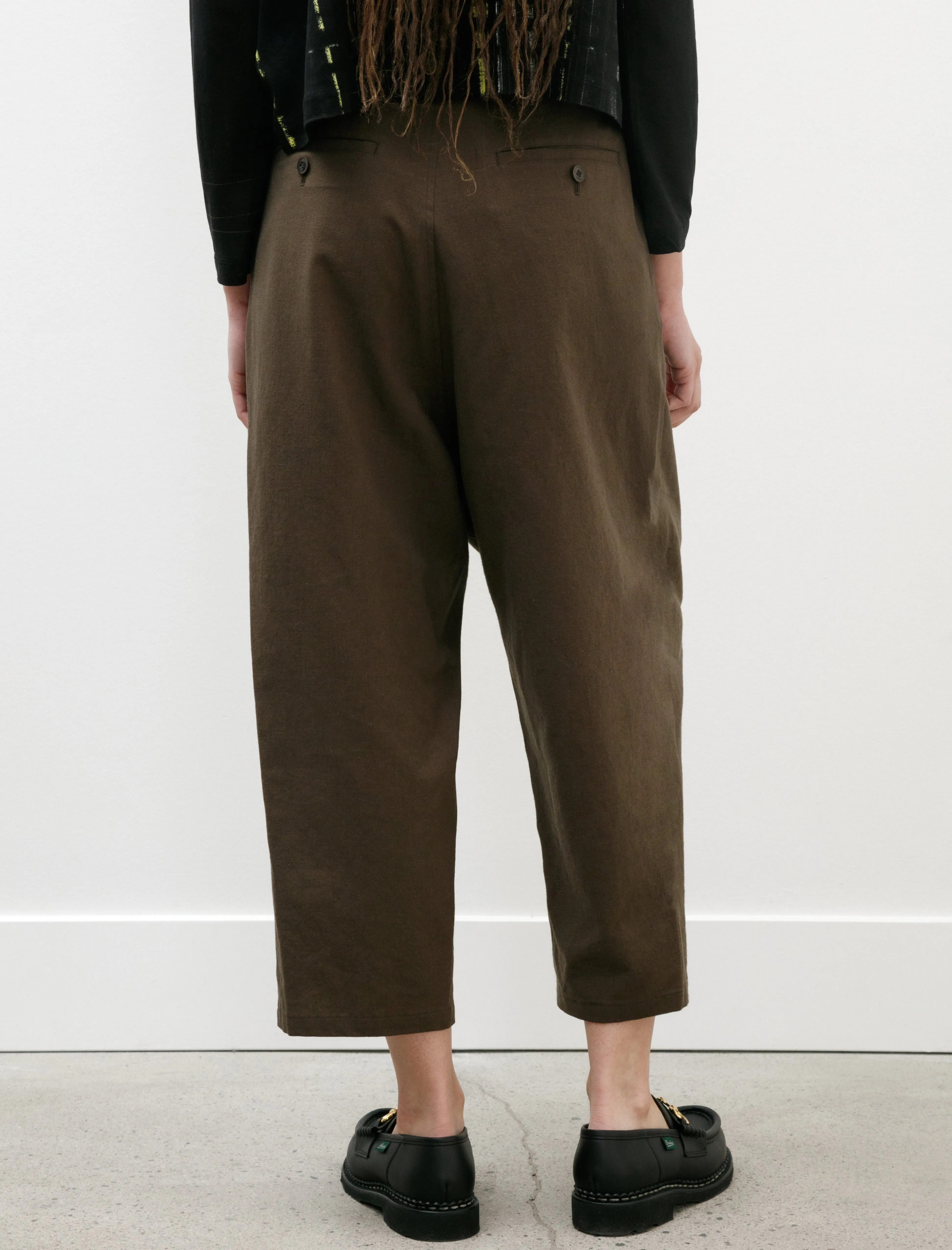 Double Tuck Tapered Pants Khaki sold by SHOP NEIGHBOR product image thumbnail 3