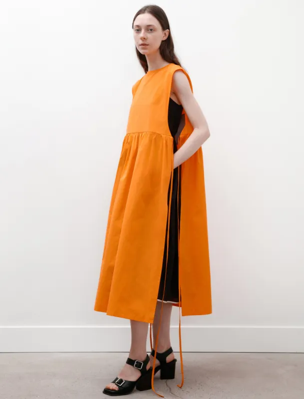 Strik Dress Orange Cotton made by Eleph Womens