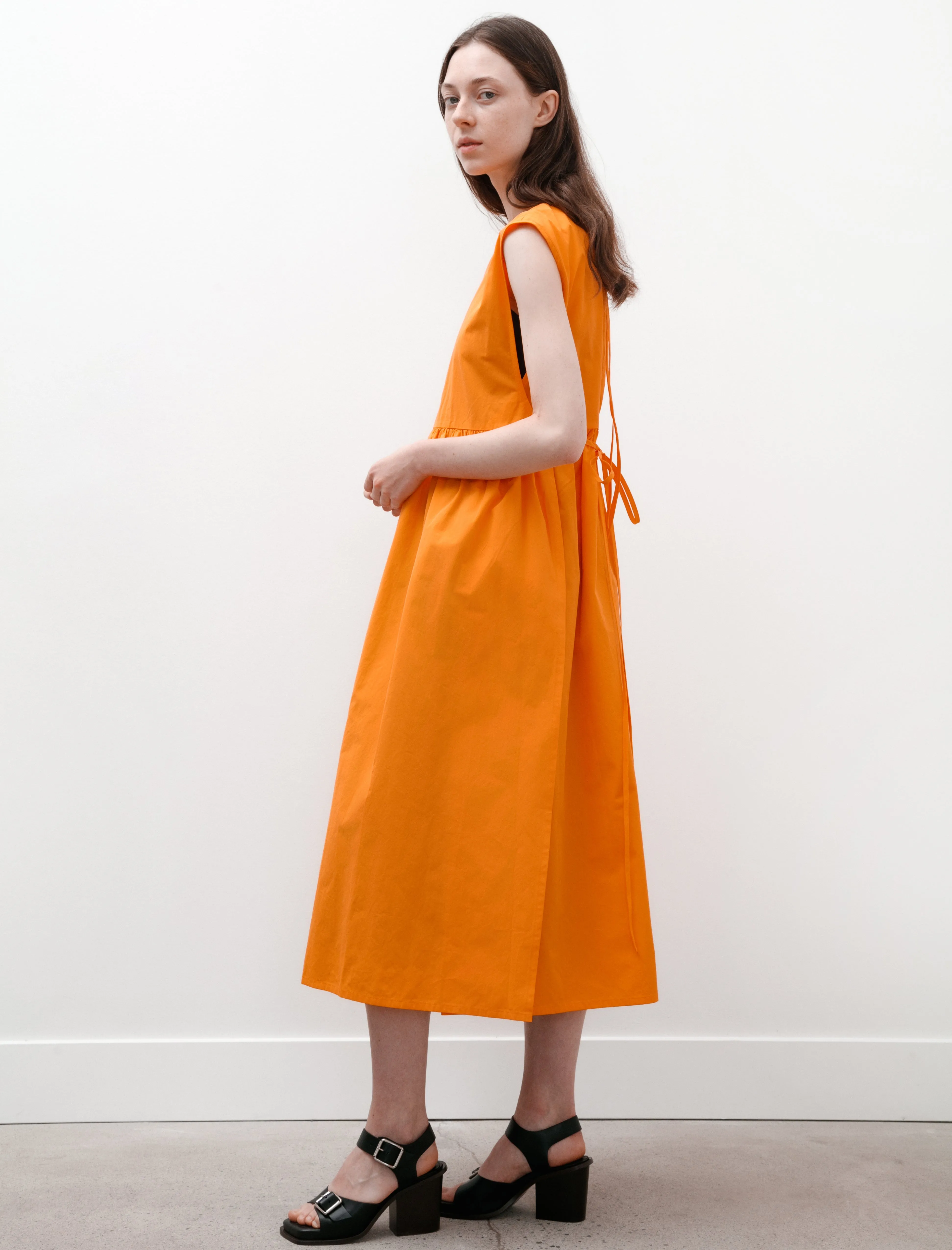 Strik Dress Orange Cotton sold by SHOP NEIGHBOR product image thumbnail 3