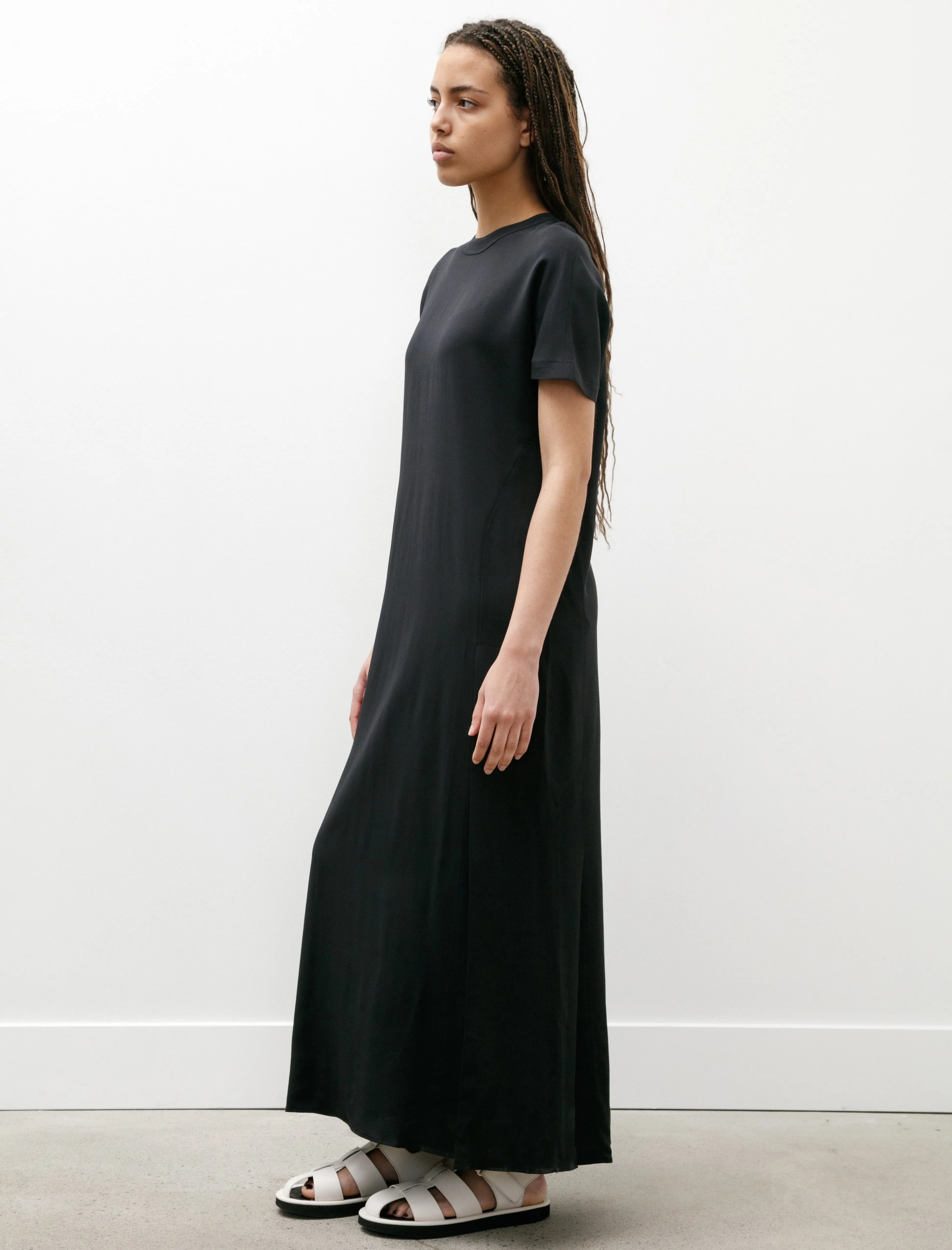 Kaplan Stitch Pleat Dress Darkest Navy sold by SHOP NEIGHBOR product image thumbnail 3