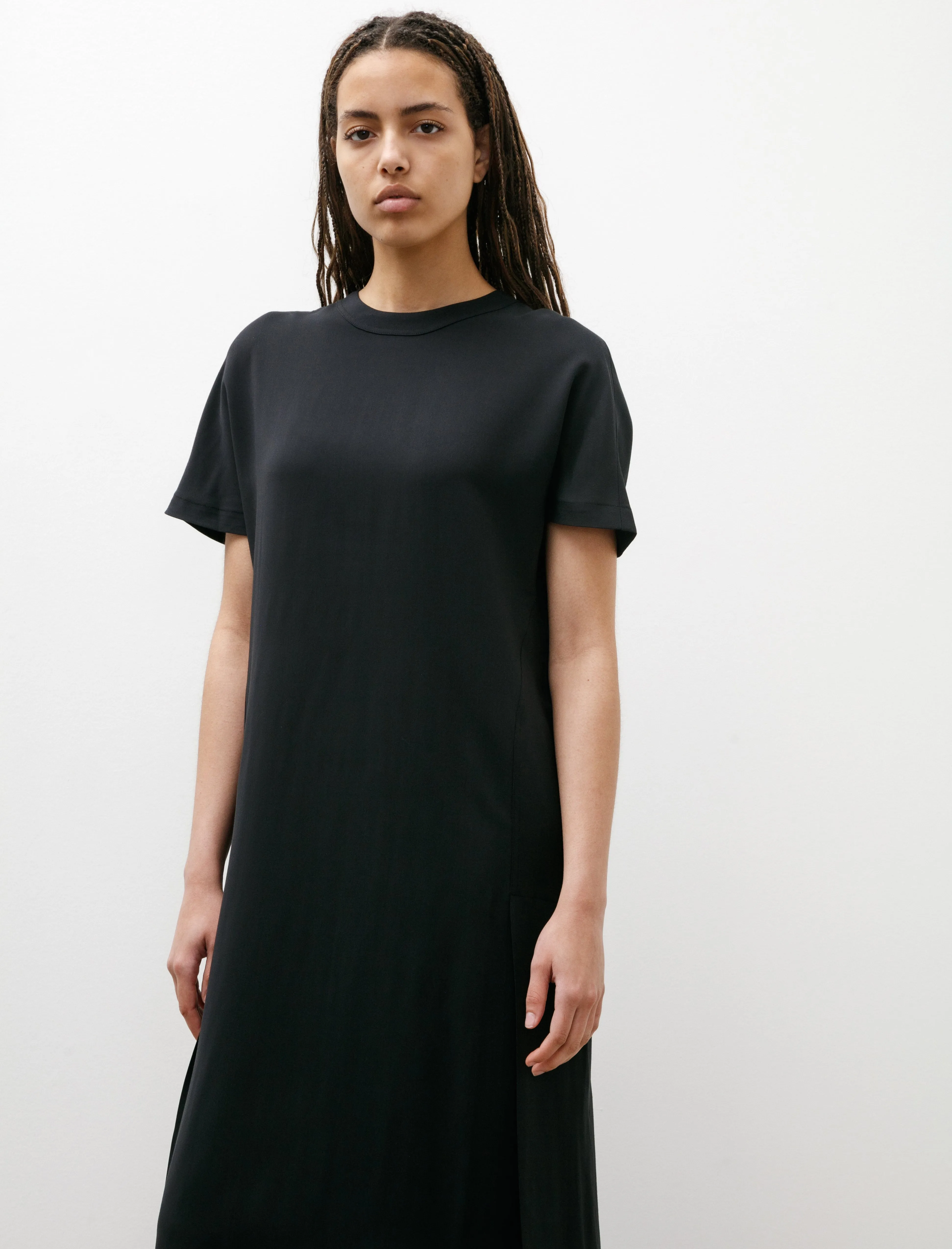 Kaplan Stitch Pleat Dress Darkest Navy sold by SHOP NEIGHBOR product image thumbnail 2