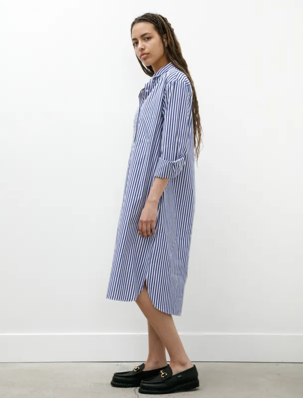 Shirt Dress Blue/White Stripes sold by SHOP NEIGHBOR
