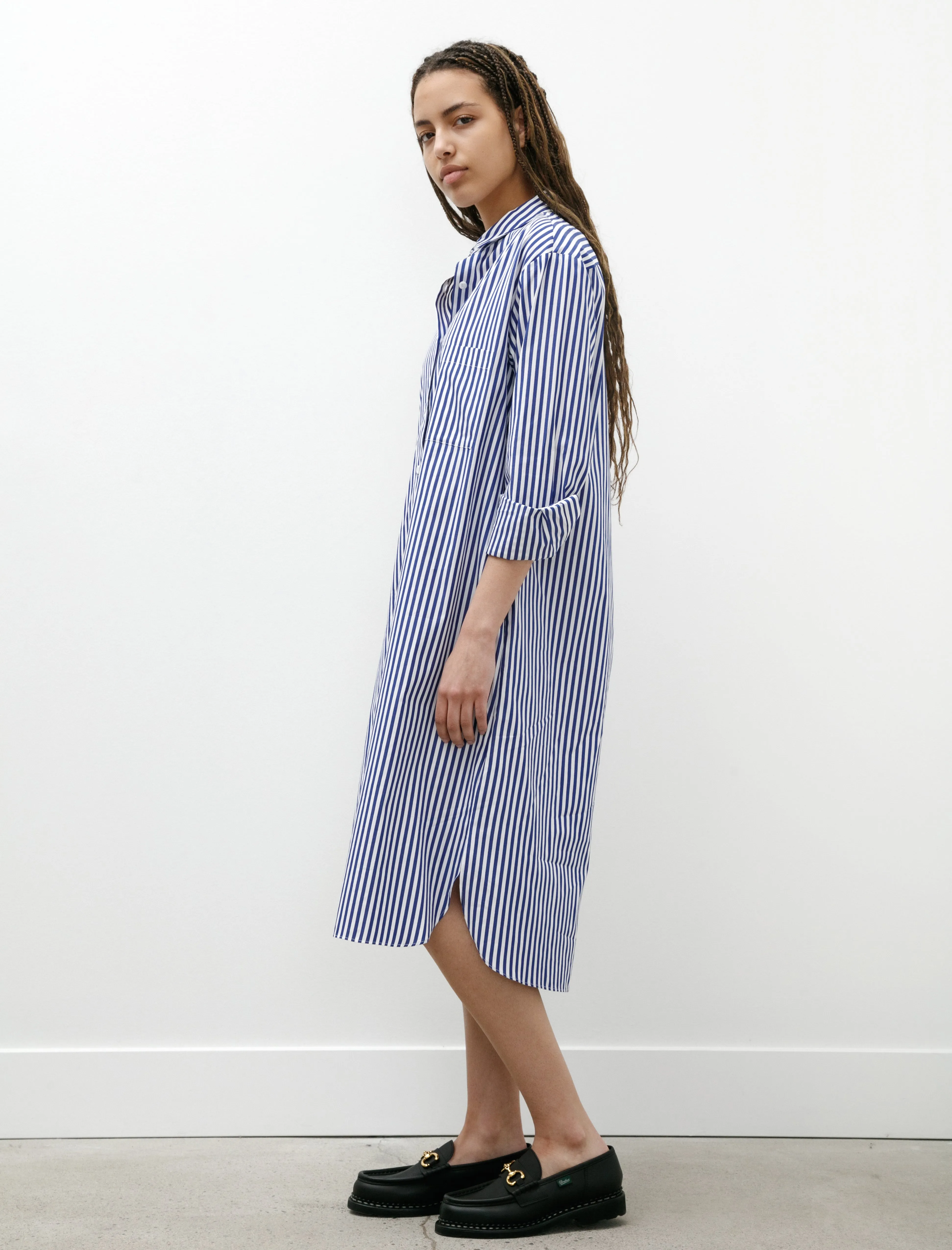Shirt Dress Blue/White Stripes sold by SHOP NEIGHBOR