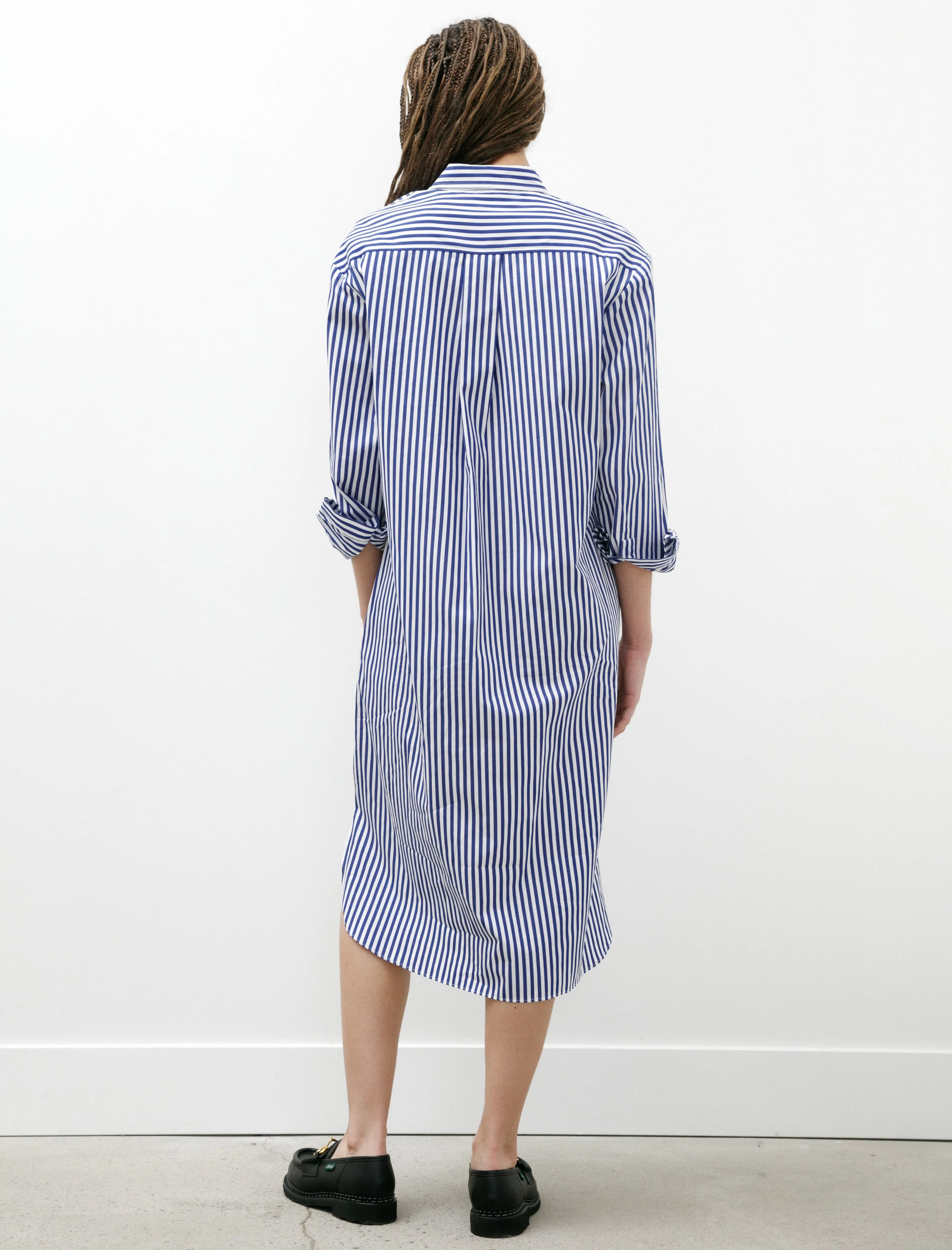 Shirt Dress Blue/White Stripes sold by SHOP NEIGHBOR product image thumbnail 4