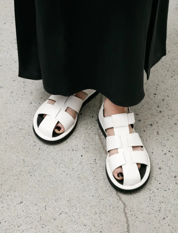 Cassius Fisherman Sandal Parchment sold by SHOP NEIGHBOR