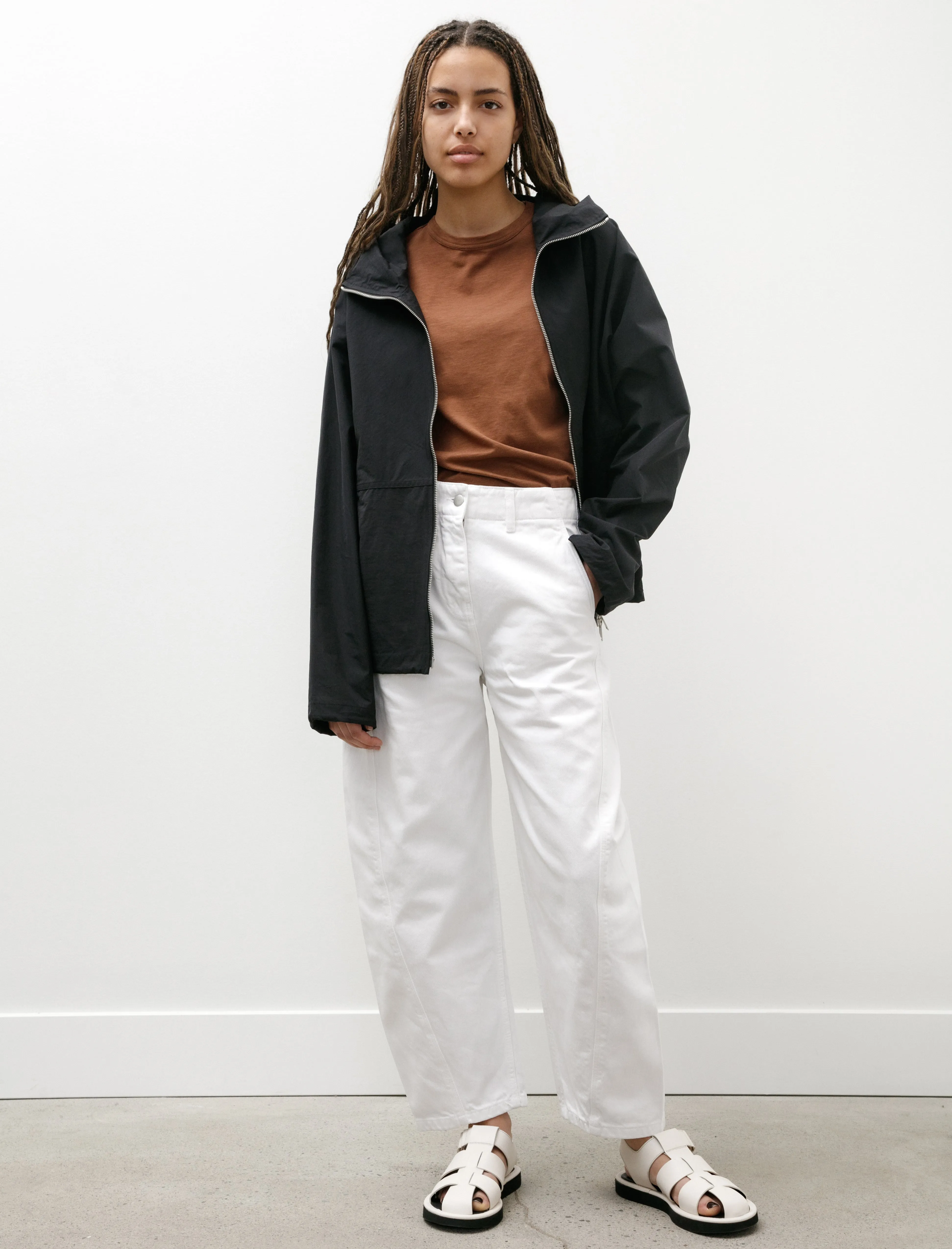Godwin Hooded Anorak Darkest Navy sold by SHOP NEIGHBOR