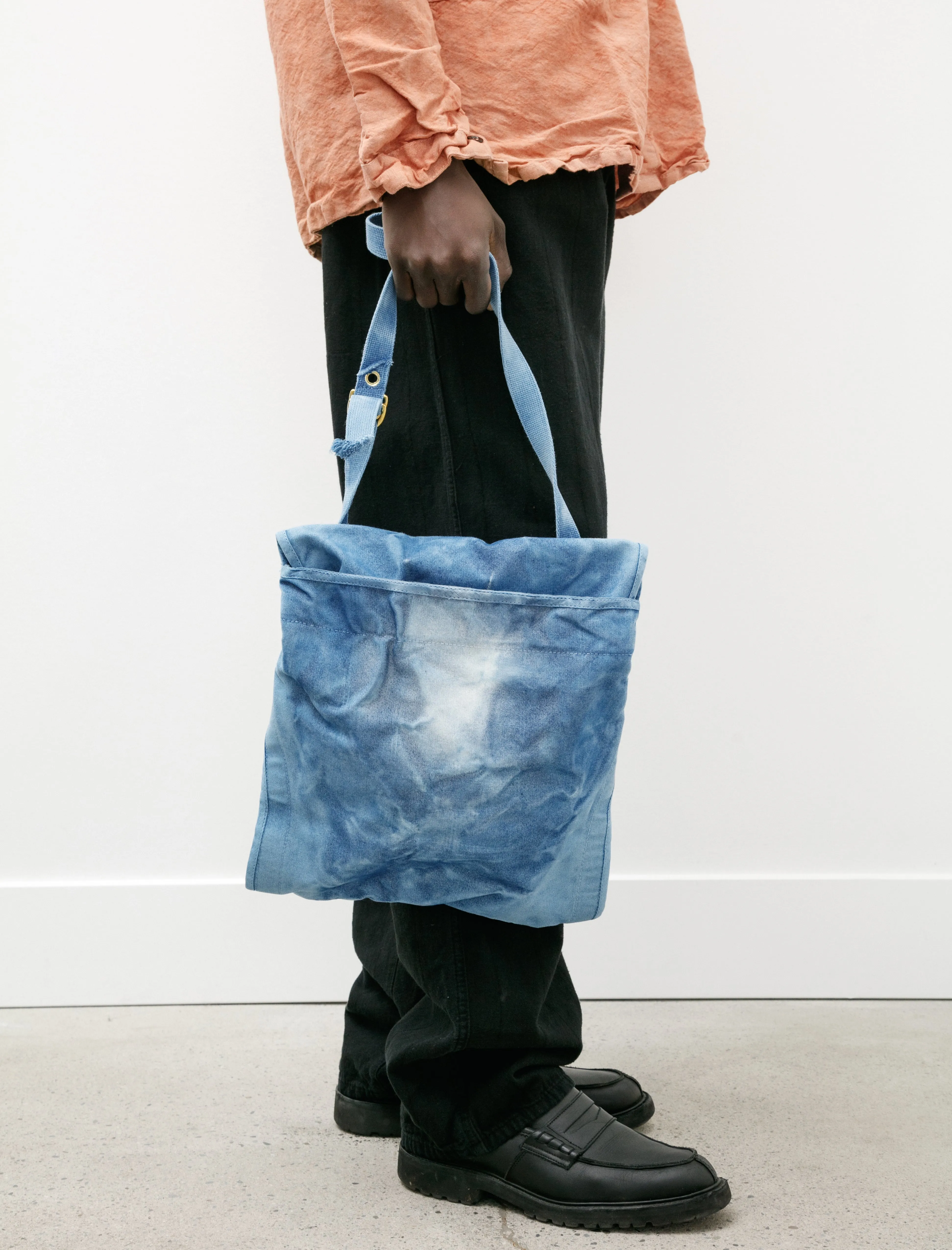 532 Elephant Ear Satchel Conveyor Belt Canvas Prussian Blue sold by SHOP NEIGHBOR product image thumbnail 4
