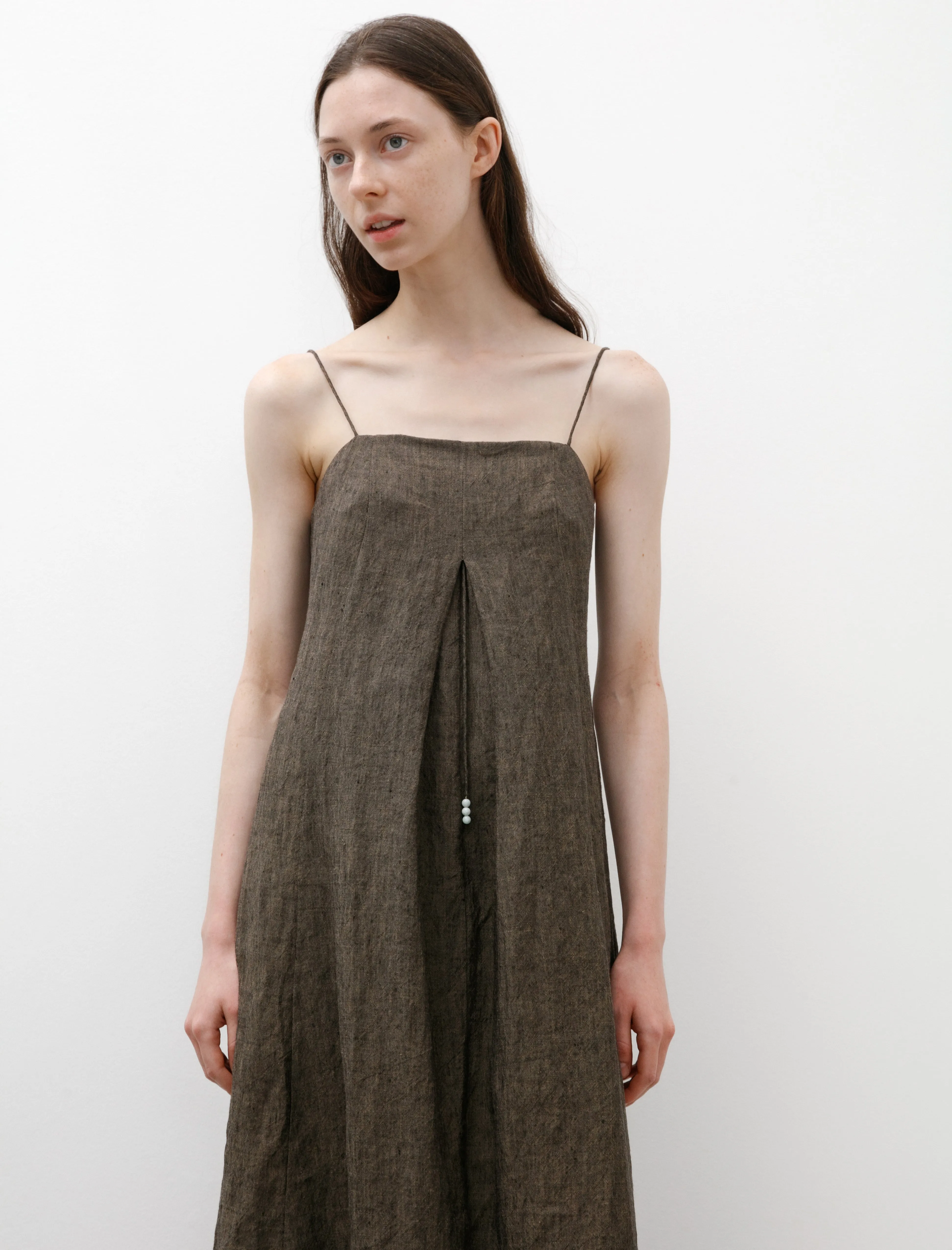 Long Slip Dress Walnut Linen sold by SHOP NEIGHBOR product image thumbnail 3